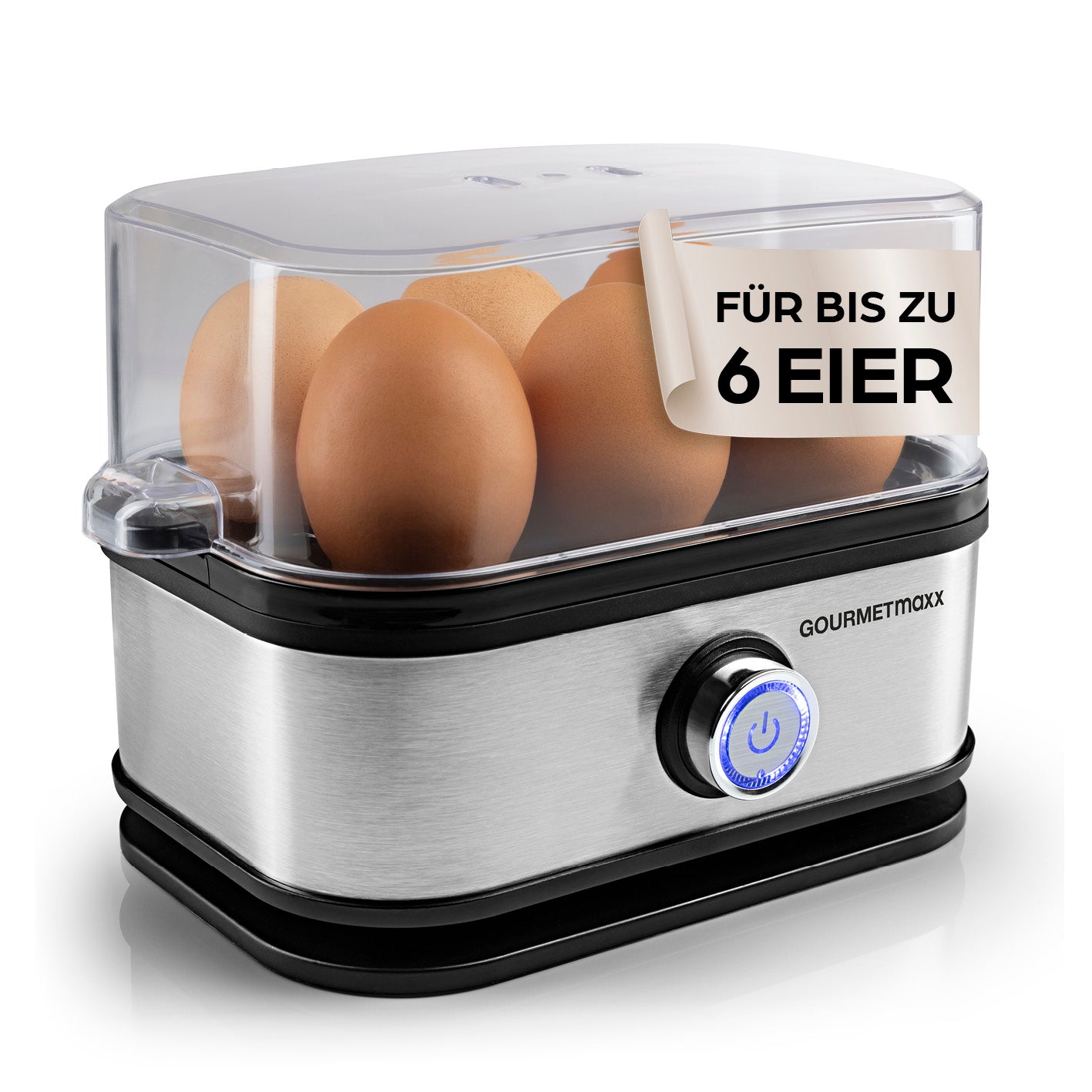 Design-Eierkocher 6 Eier - Edelstahl