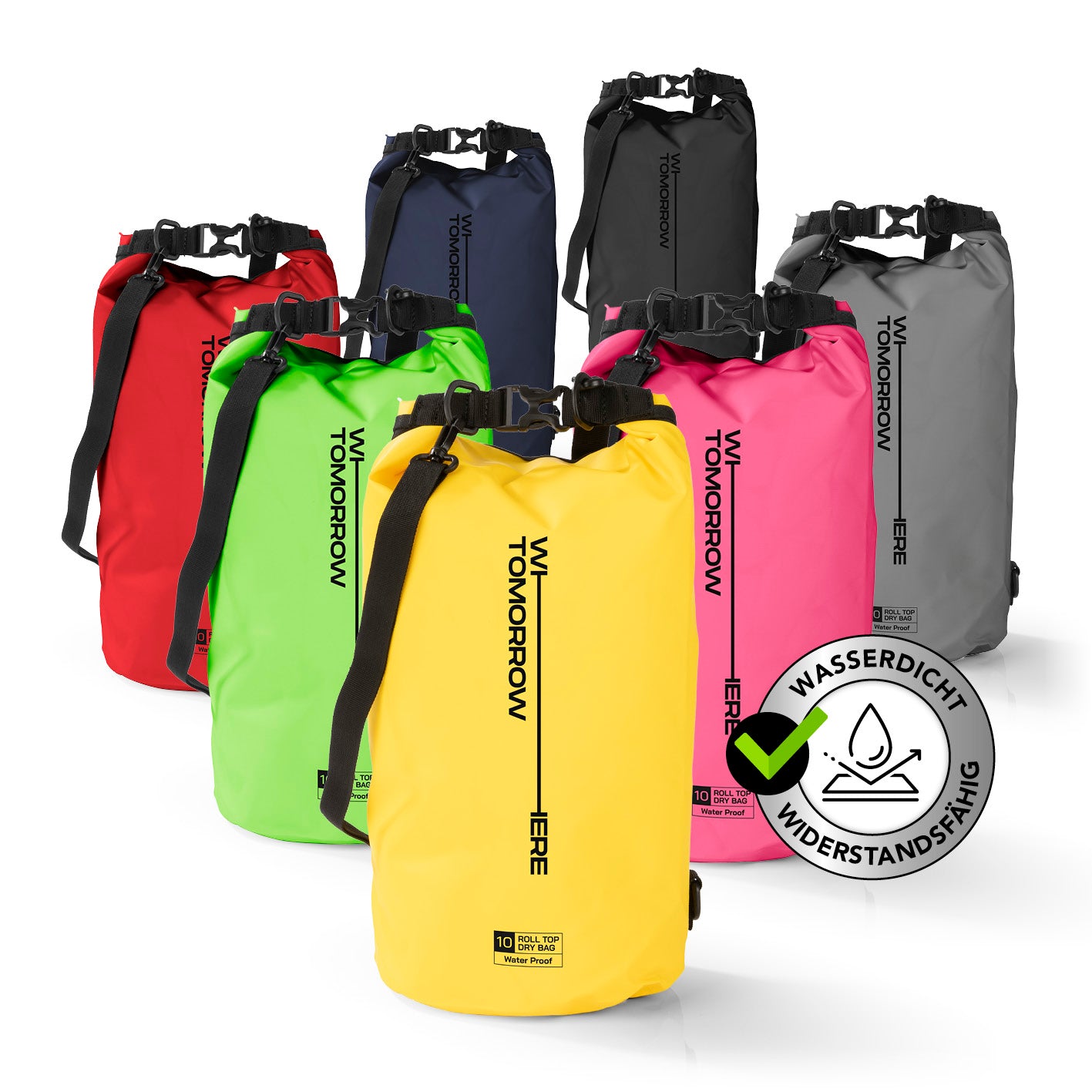 Dry Bag 10L - Style 02 - Gelb