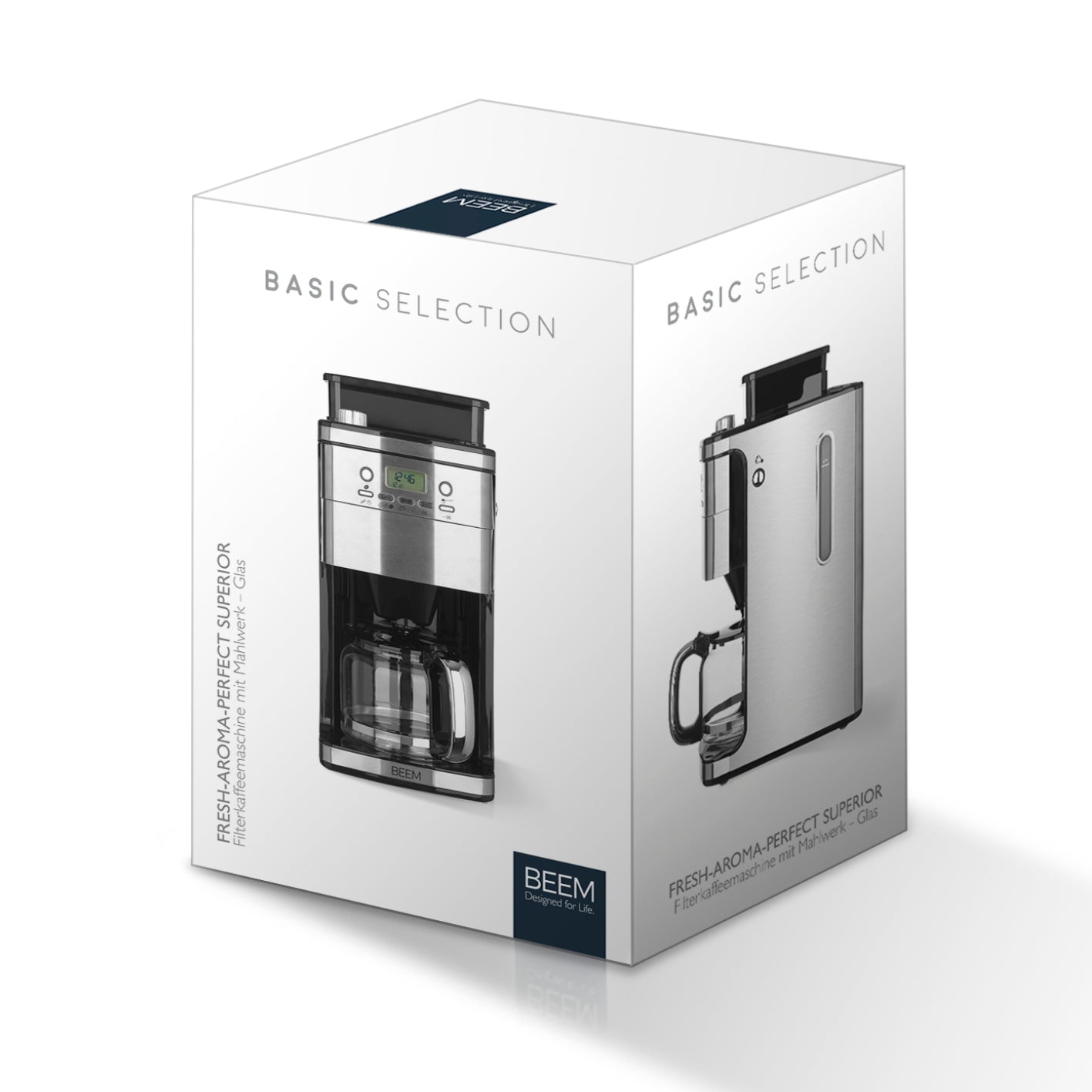 FRESH-AROMA-PERFECT SUPERIOR Filterkaffeemaschine mit Mahlwerk - Glas