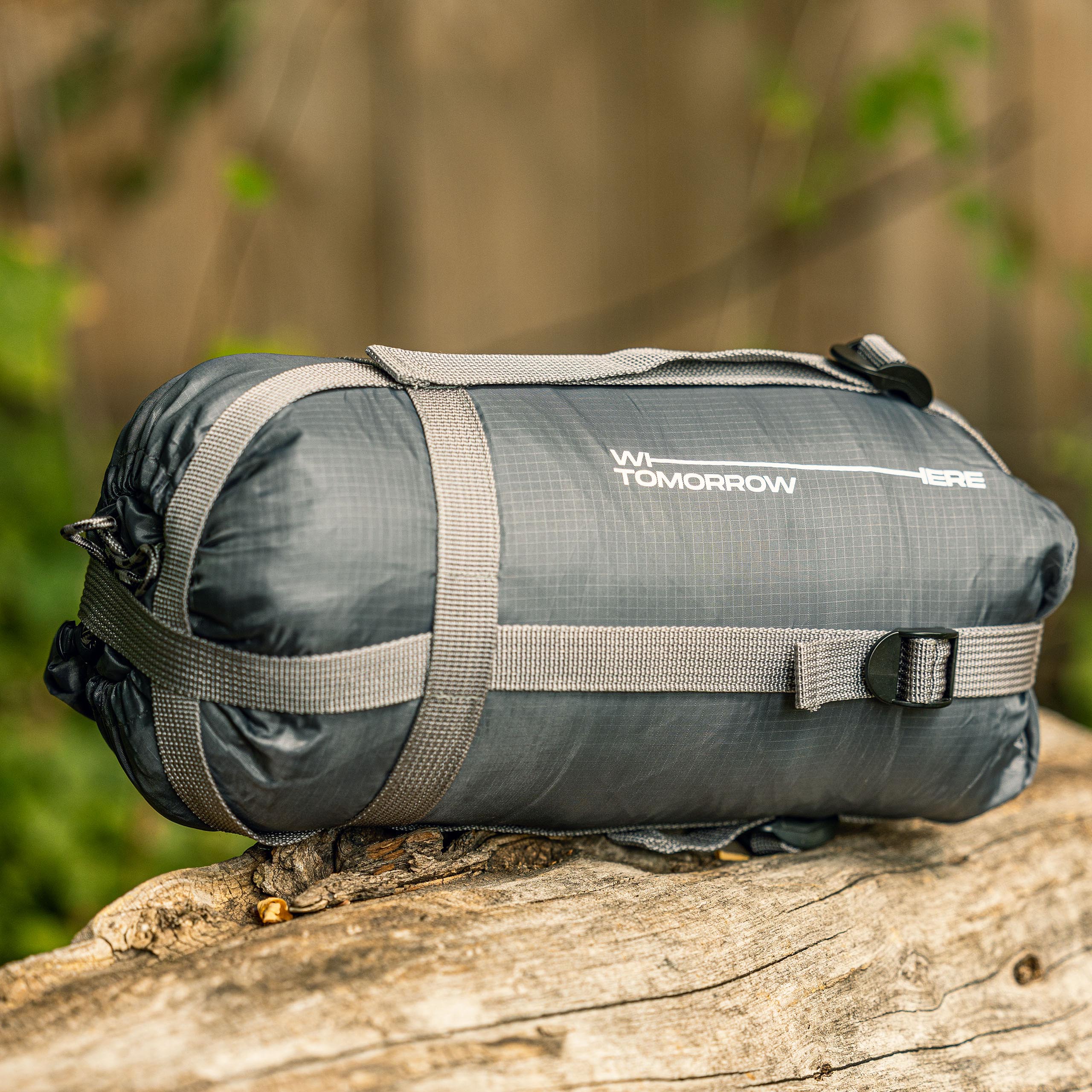 Camping Schlafsack Small & Light - Mumienschlafsack mit Tasche - 220 x 80 x 50 cm - Hellblau