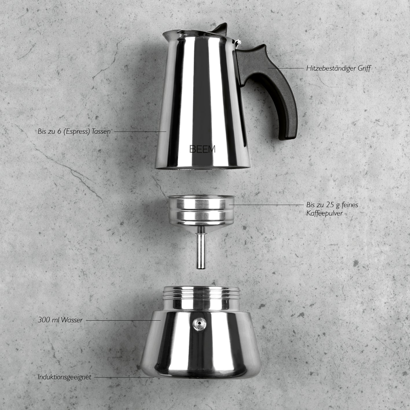 ESPRESSOMAKER - Espressokocher - 6 Tassen