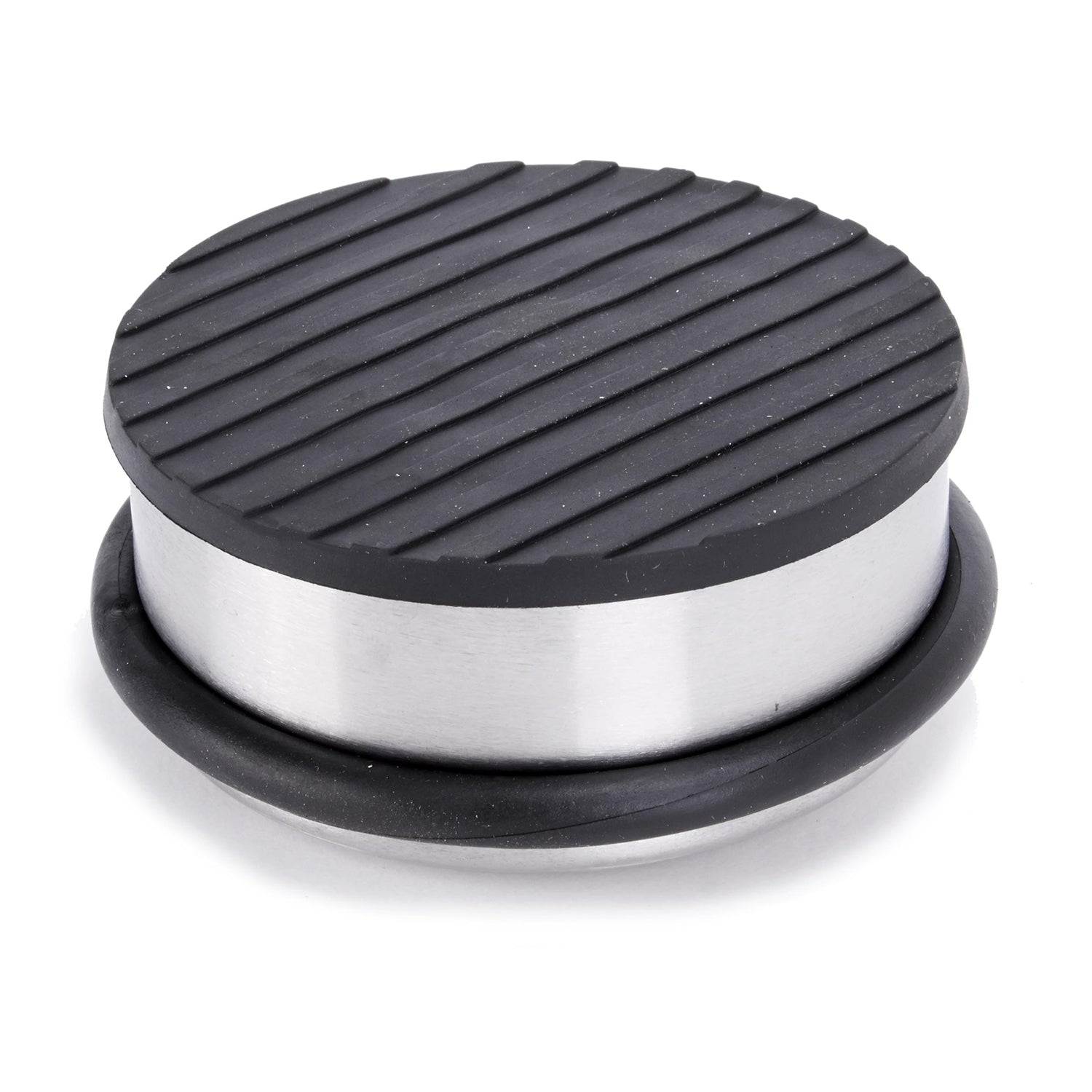 Edelstahl Türstopper Chrom-Design flach - 8 Stück