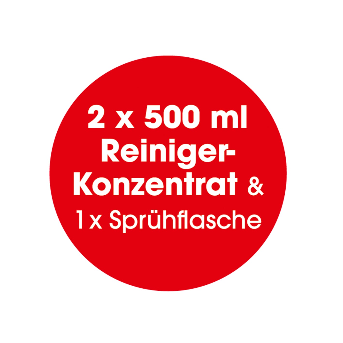 Orangenreiniger 3tlg. mit 2 x 500 ml Reiniger-Konzentrat und 1 x Sprühflasche für vielseitige Fettlösekraft.