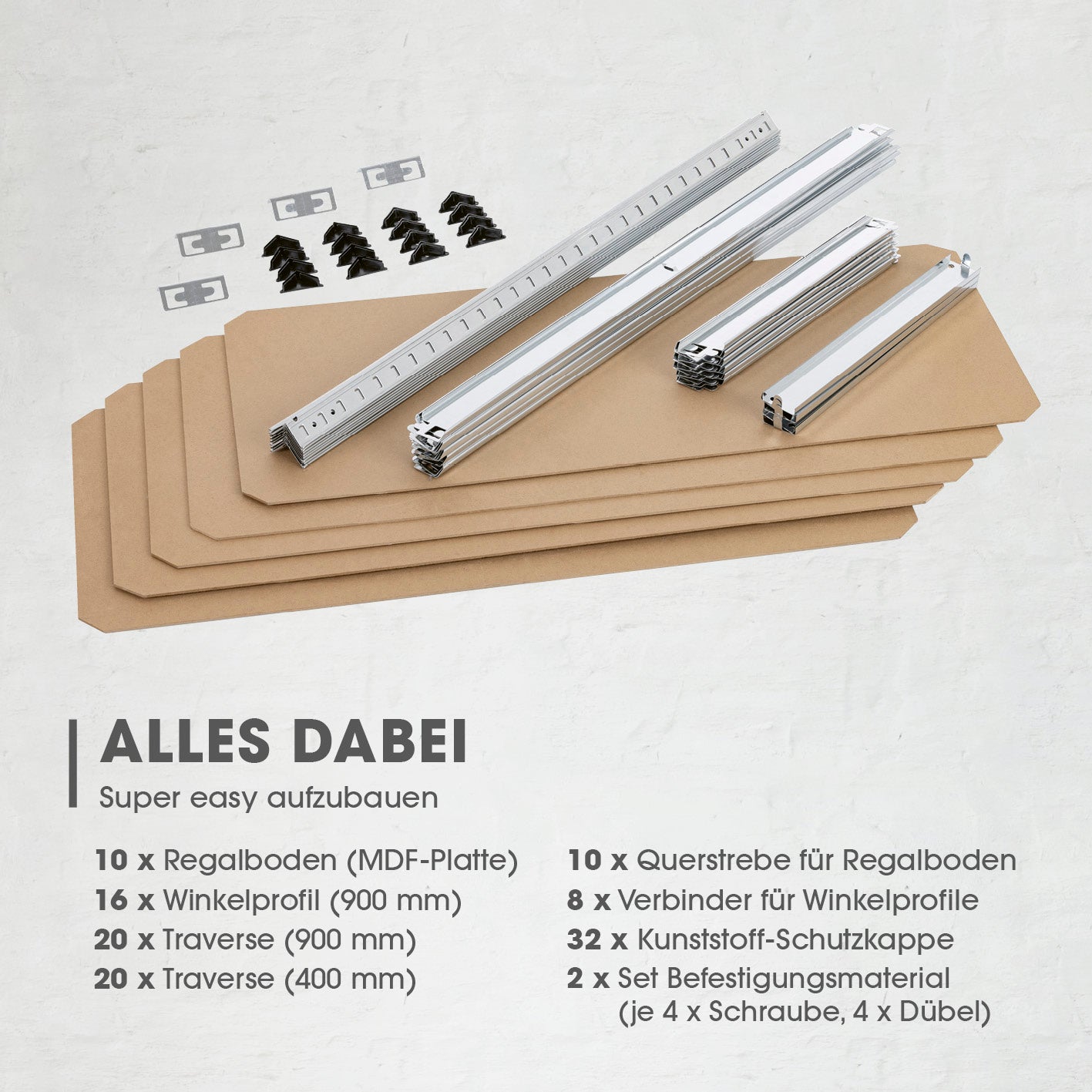 Schwerlastregal & Werkbank 2er-Set -  180 x 90 x 40 cm - 1750 kg Traglast, 175 kg pro Ebene