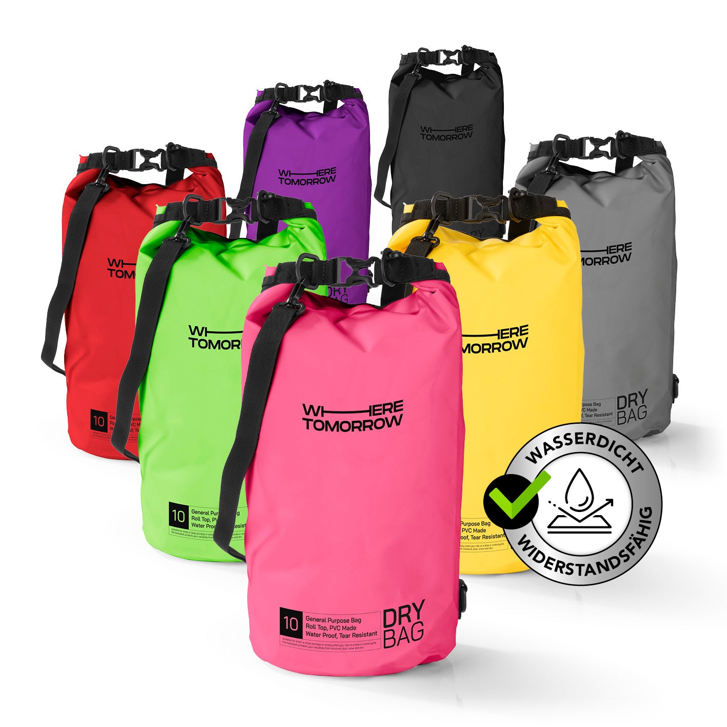 Dry Bag 10L - Style 01 - Pink