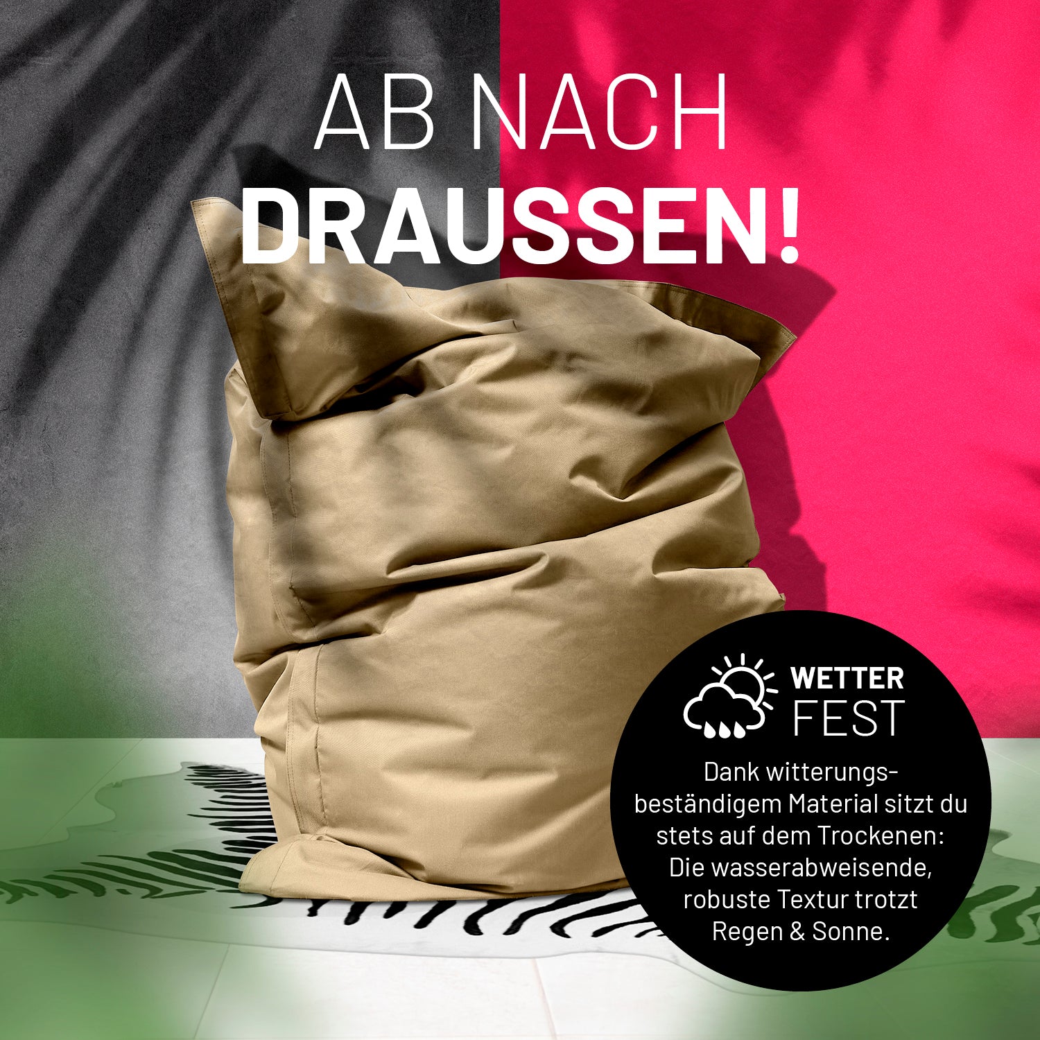 Sitzsack Classic XXL (380 L) - indoor & outdoor - Beige