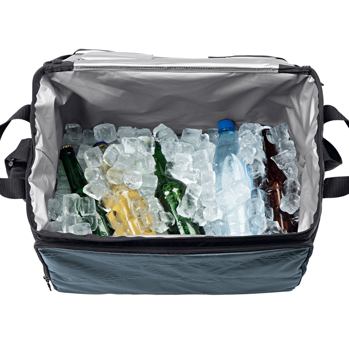 Kühltasche faltbar - 30 l - schwarz/dunkelgrau