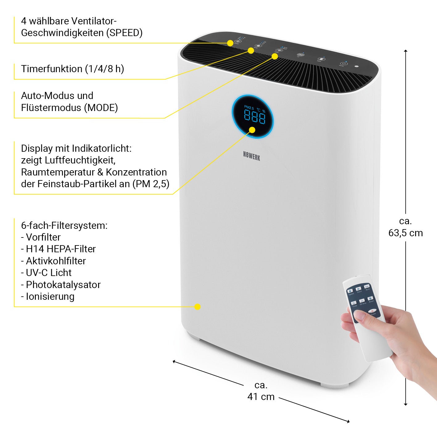 Luftreiniger M - HEPA H14