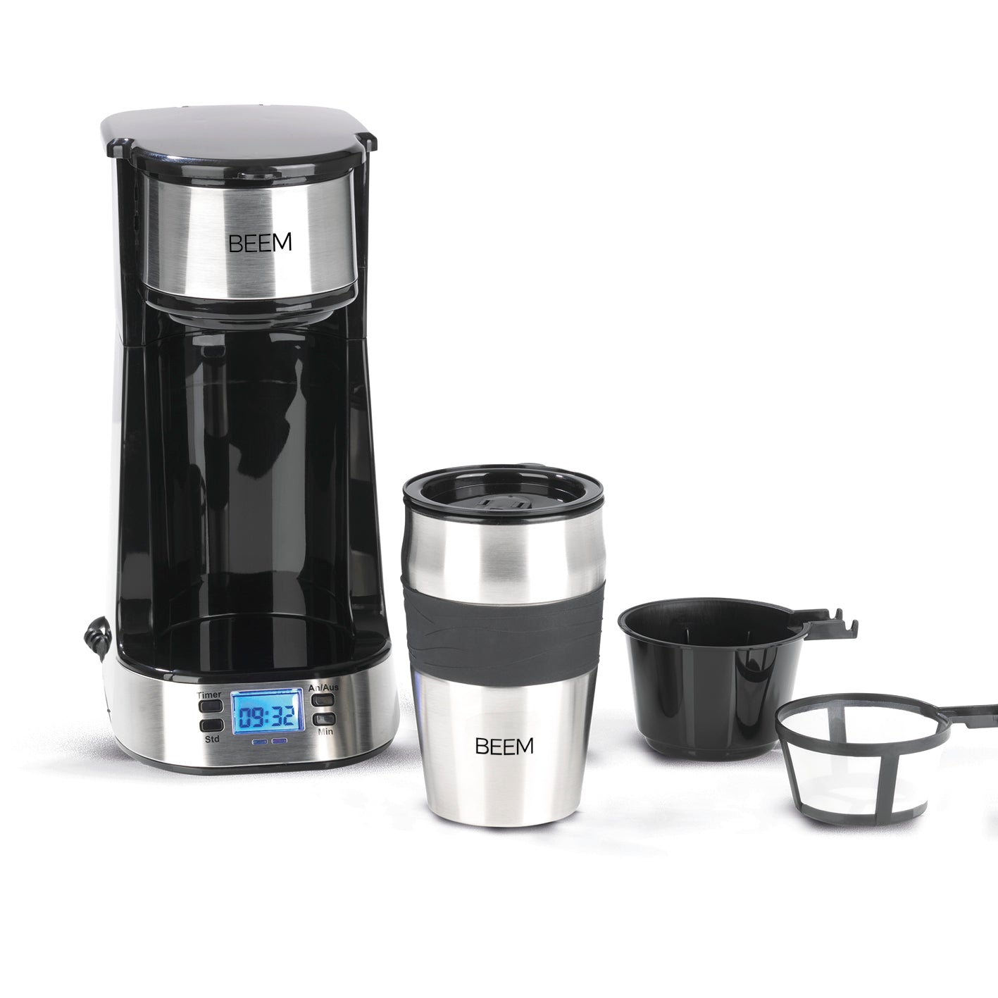 Single-Kaffeemaschine Thermo2Go - 750 Watt - Edelstahl/schwarz