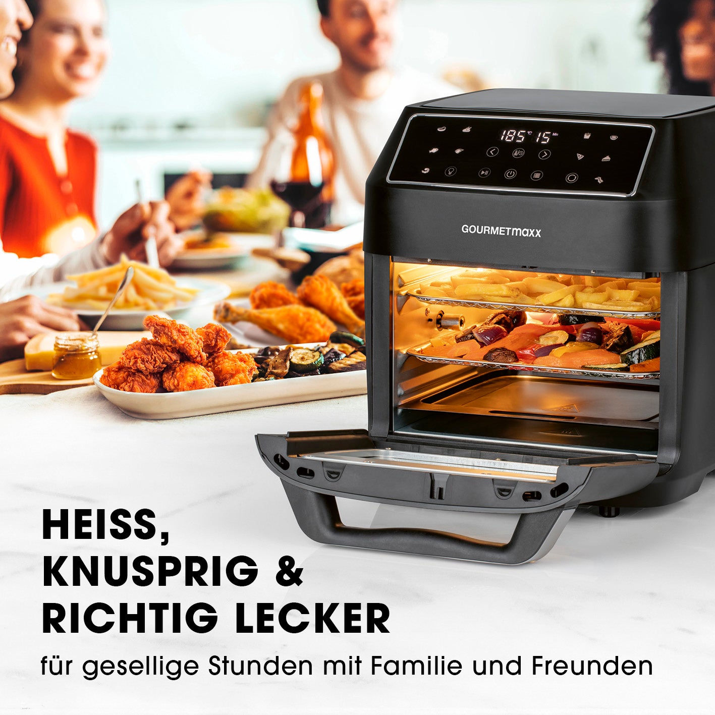 Digitale Heißluftfritteuse - 12 l
