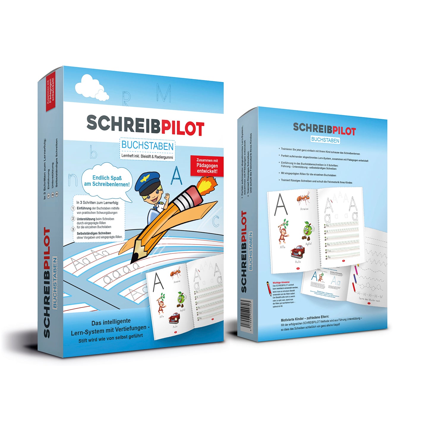 Heft Buchstaben mit Bleistift/Radiergummi - DIN-A4