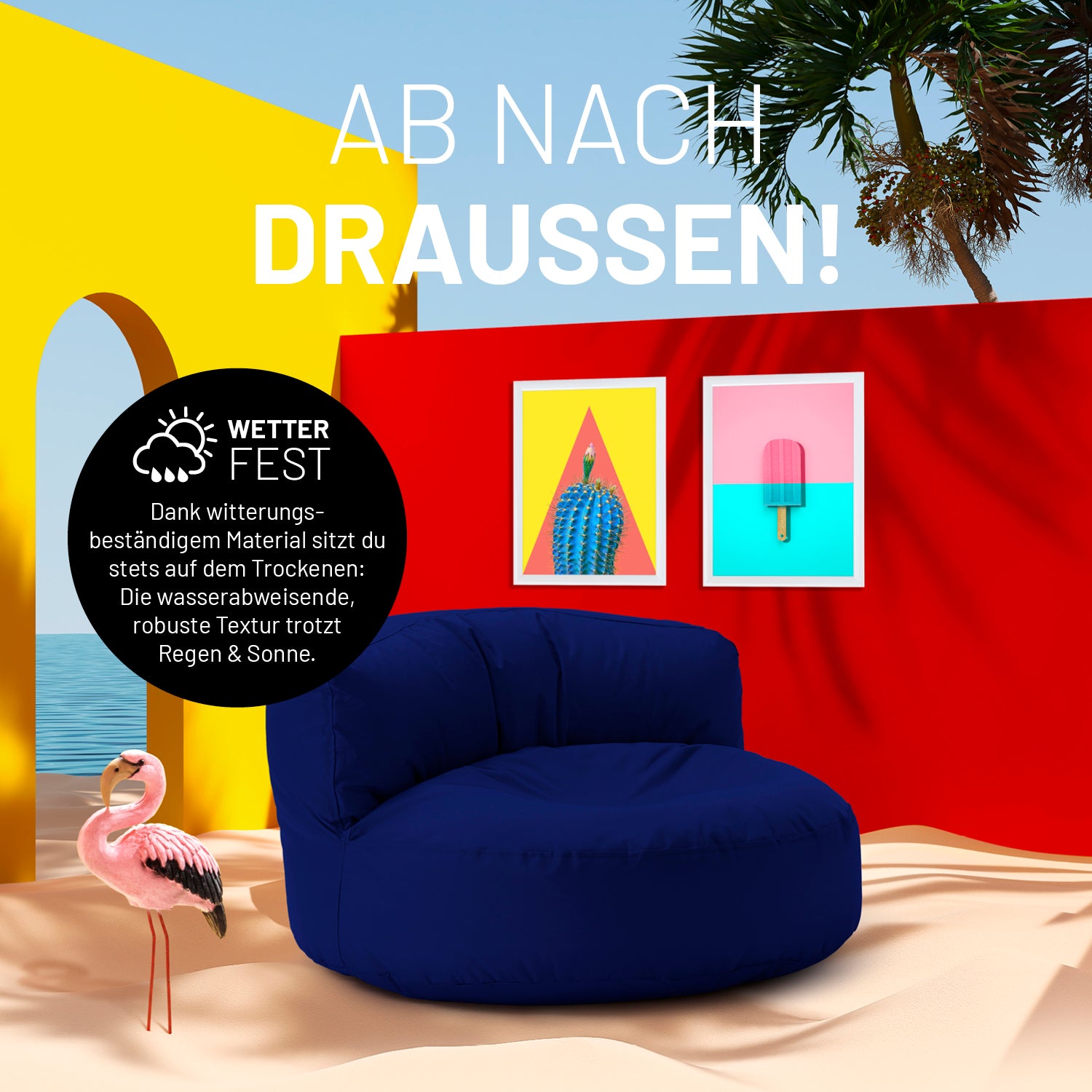 Sitzsack Lounge (320 L) - indoor & outdoor - Dunkelblau