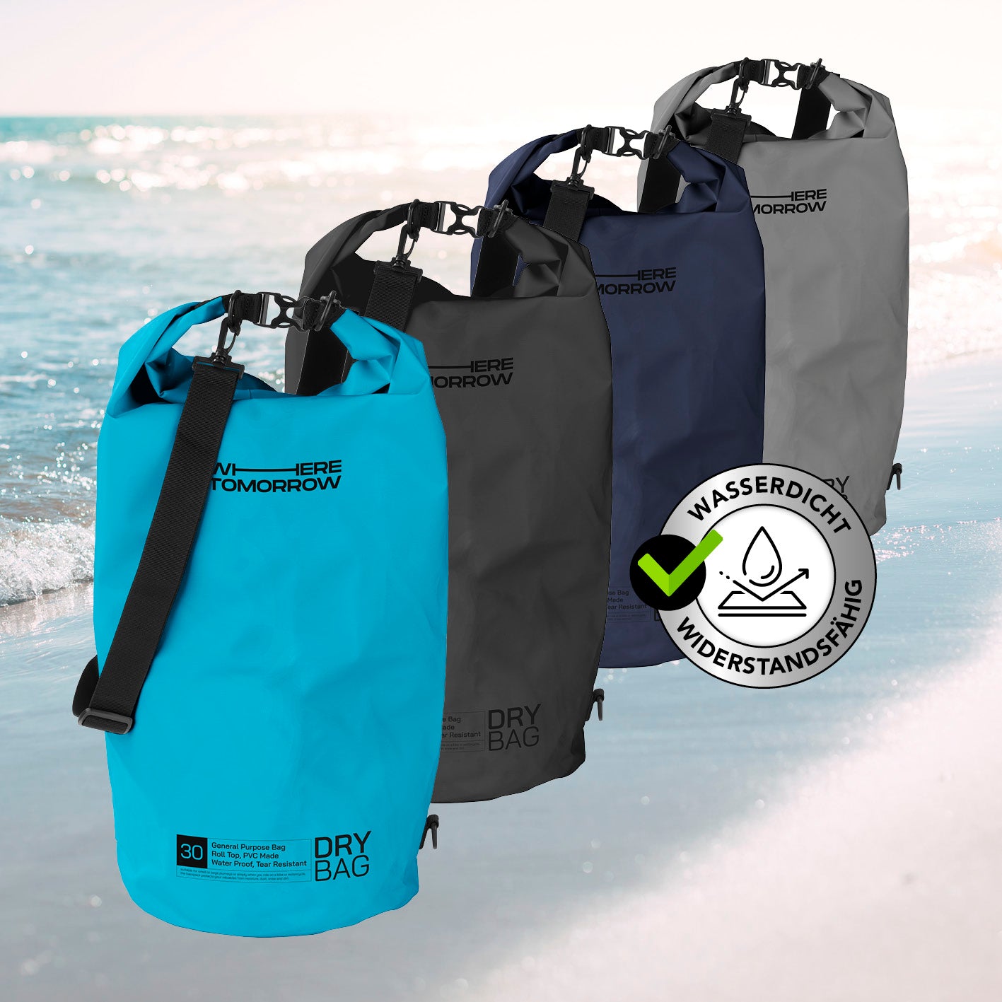 Dry Bag 30L - Style 01 - Himmelblau