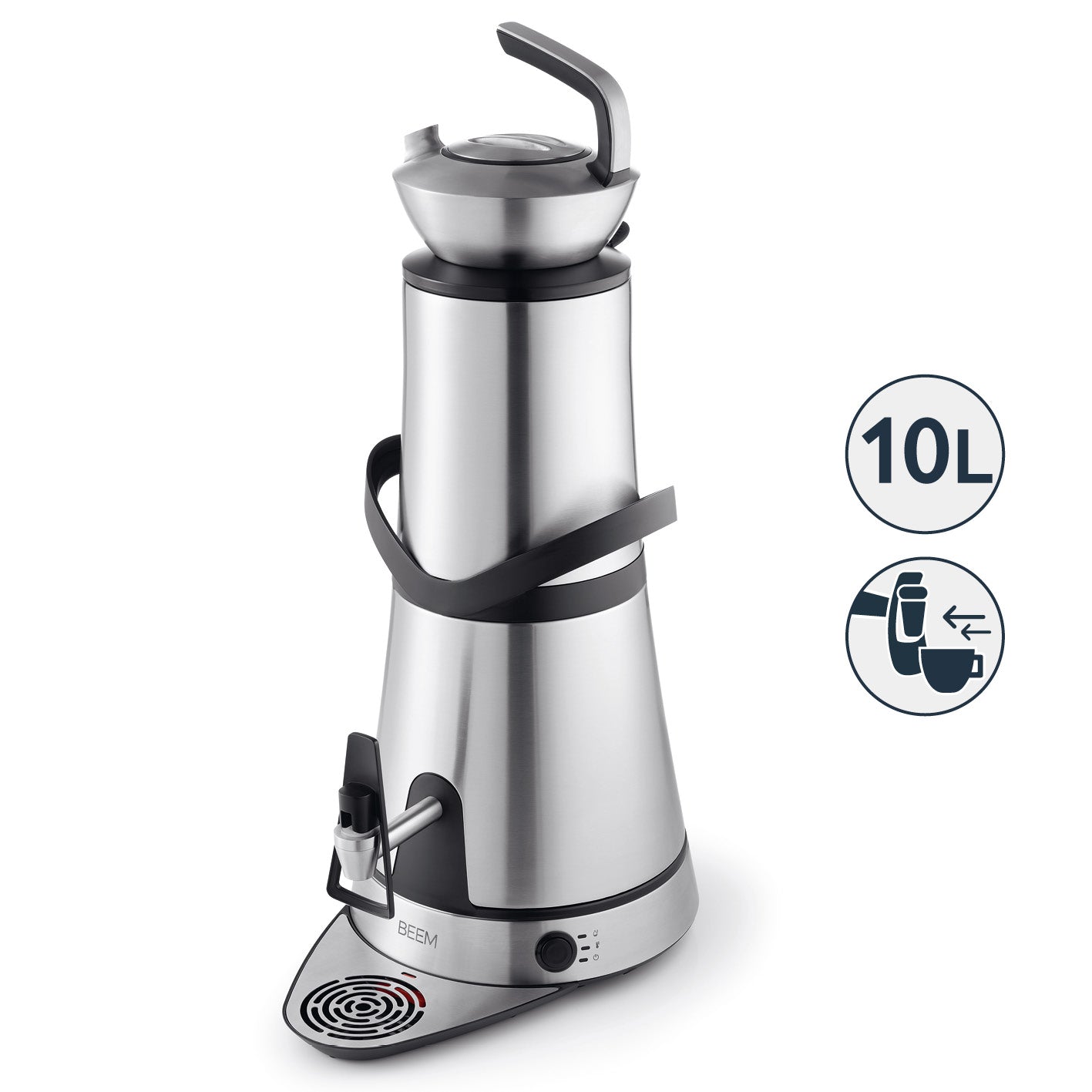 Samowar Amira mit Dispenser 10 l - Edelstahl
