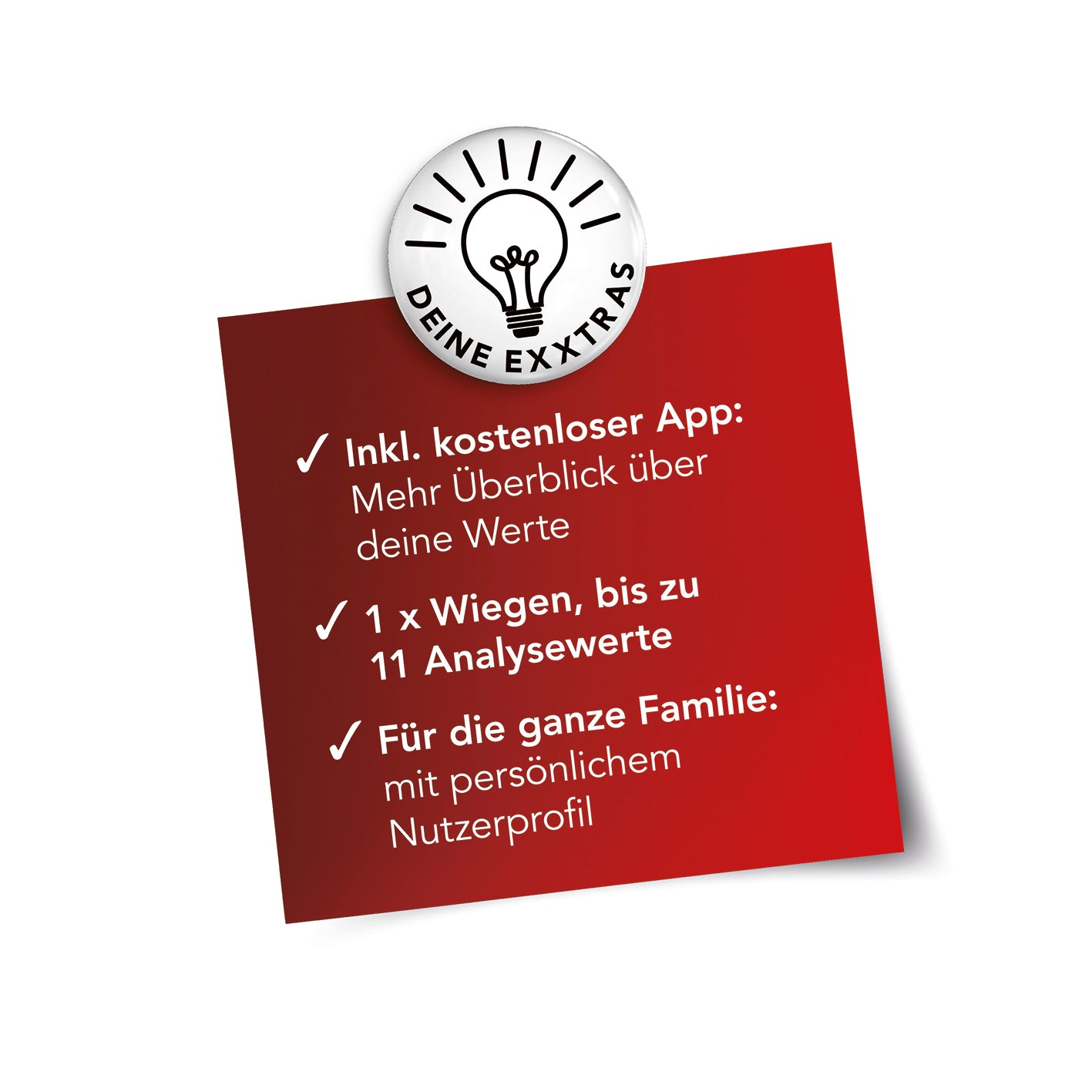 Personen-Waage Körperanalyse mit Bluetooth & App  - grau