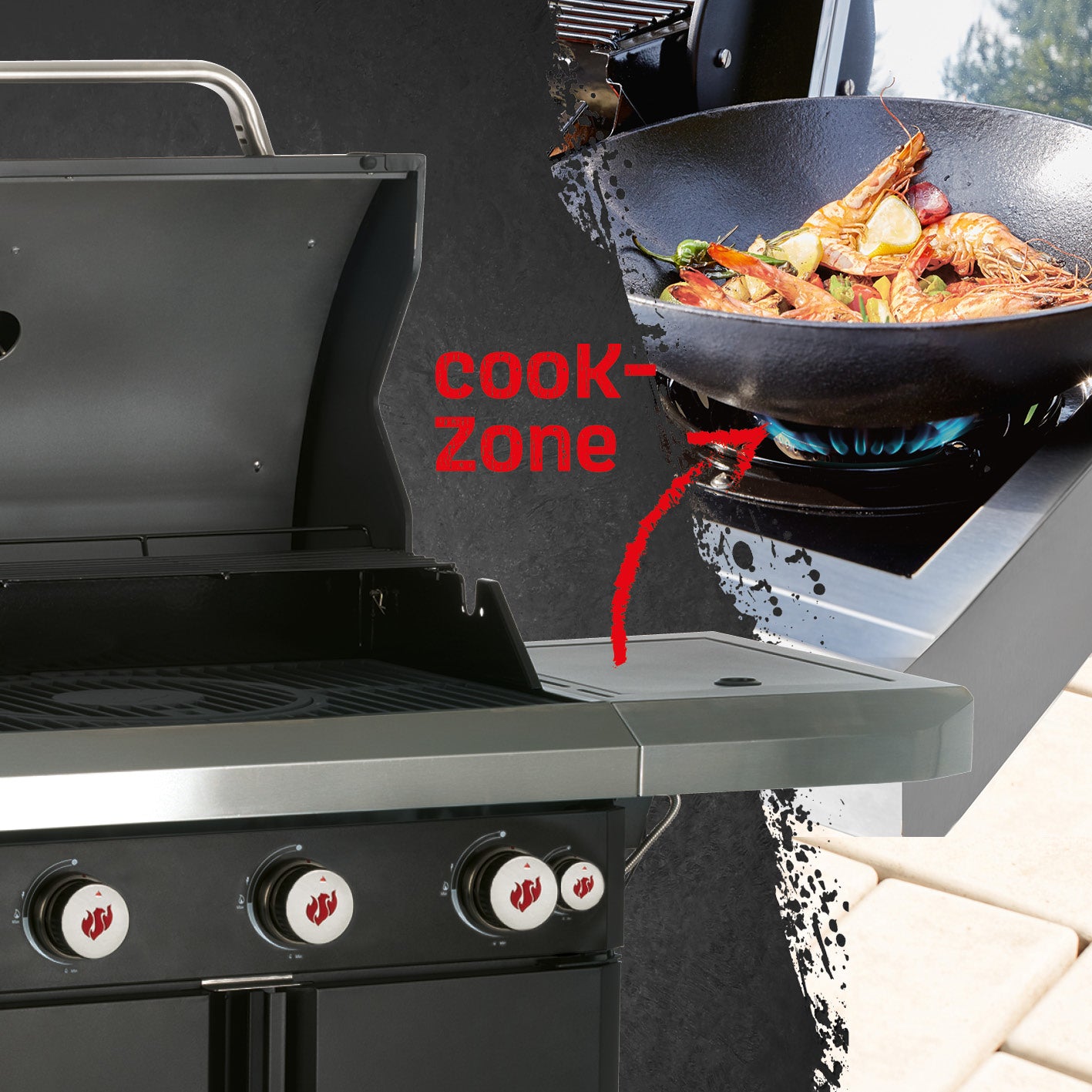 Gasgrill Rexon PTS 3.1 - schwarz