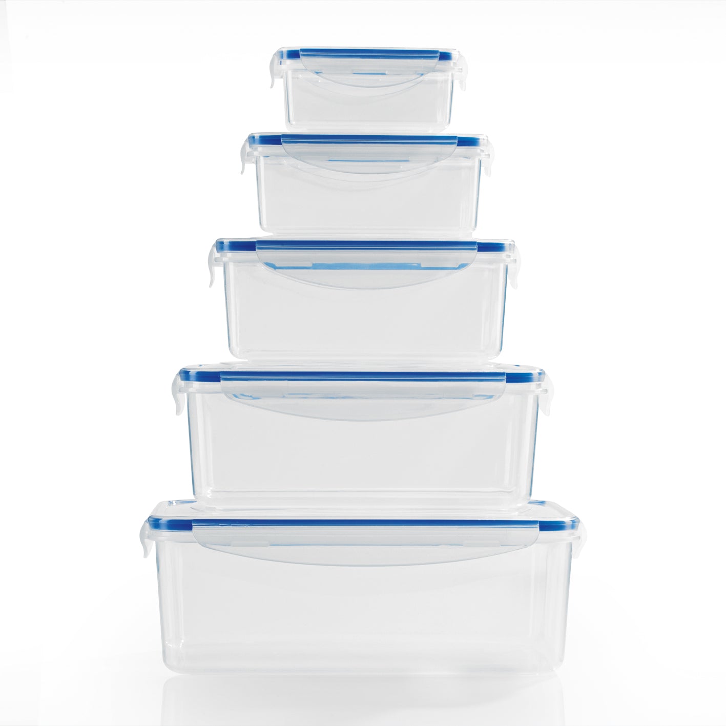 Frischhaltedosen Klick-it 10-tlg. - transparent/blau