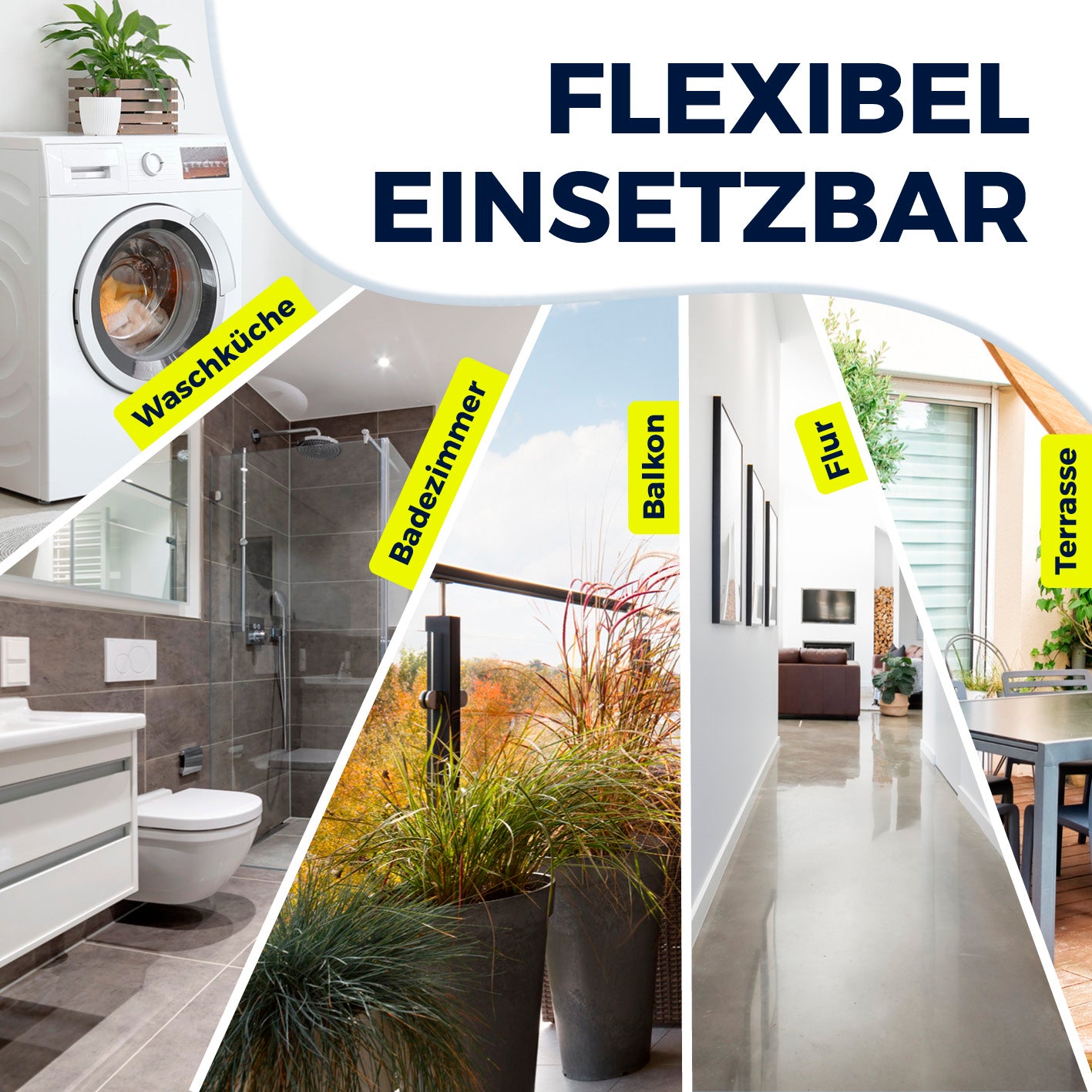 Falt-Wäscheständer 1800 – flexibler, klappbarer Wäscheständer für Waschküche, Badezimmer, Balkon, Flur und Terrasse.