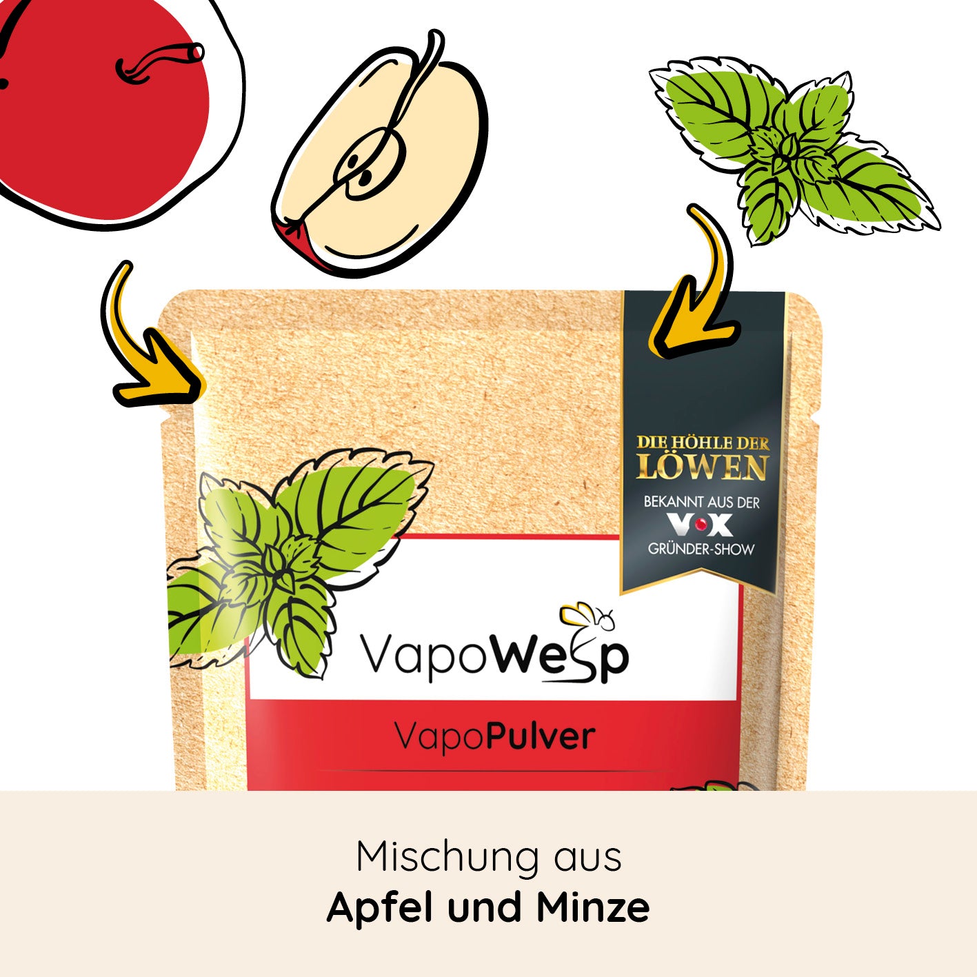 Pulver-Set Orange & Rosemary + Lemon & Basil + Hay Flowers & Thyme + Apple & Mint (je 100 g)