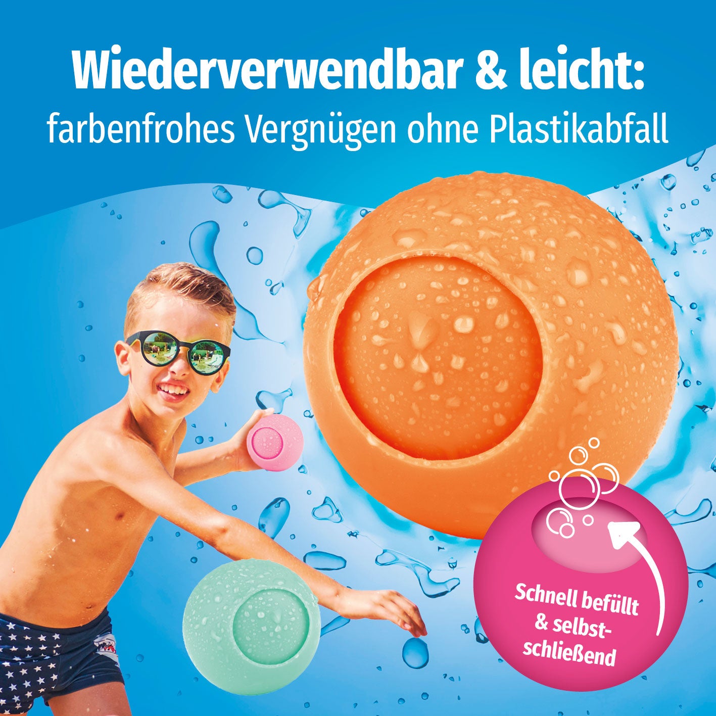 Silikon-Wasserballon - 12er-Set