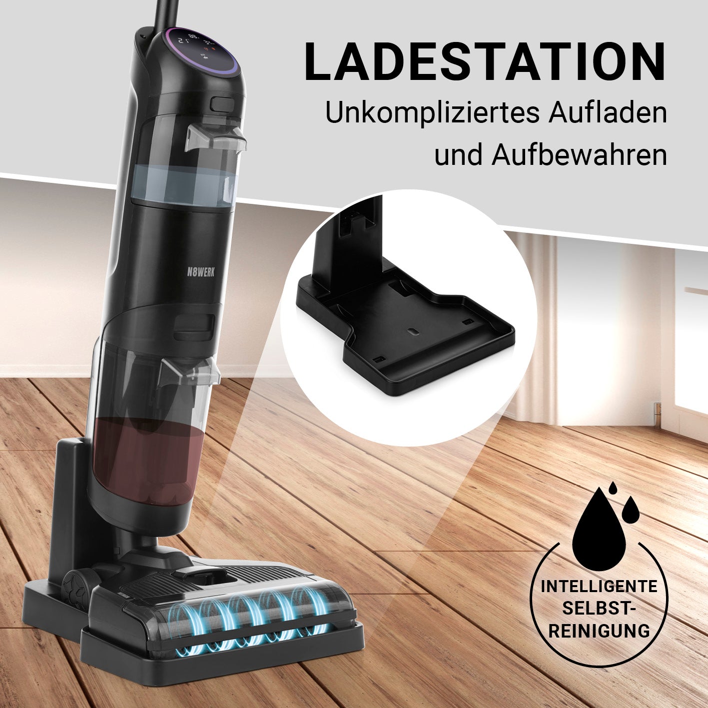 Saugwischer Smart Clean 3in1 + Univeral-Bodenreiniger 500ml