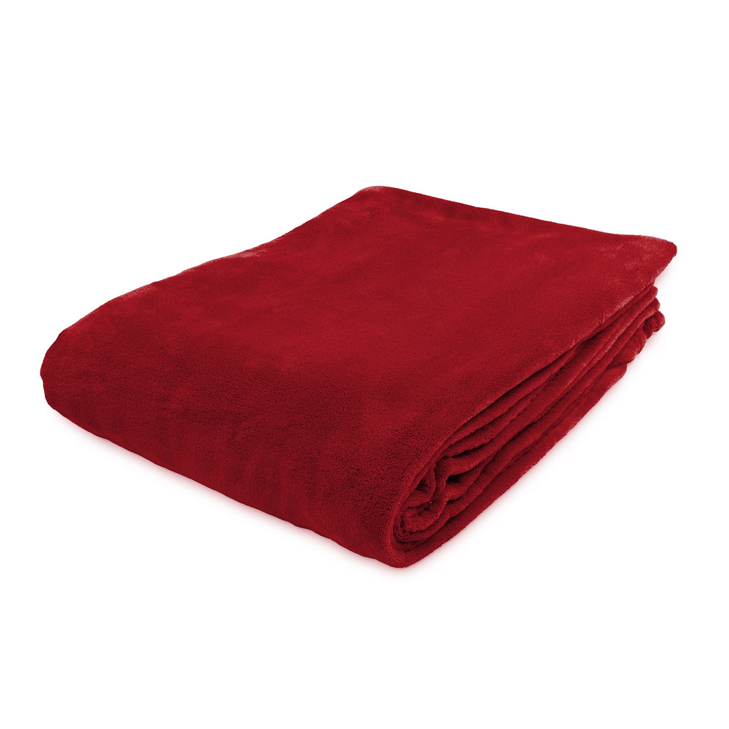 Kuscheldecke - 220x240 cm - Sofadecke & Tagesdecke - Bordeaux