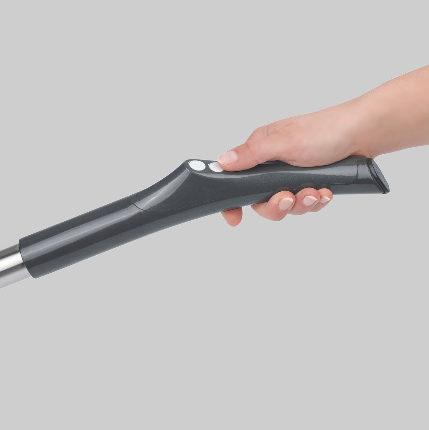 Akku-Vibrationsmopp mit Sprühfunktion - grau