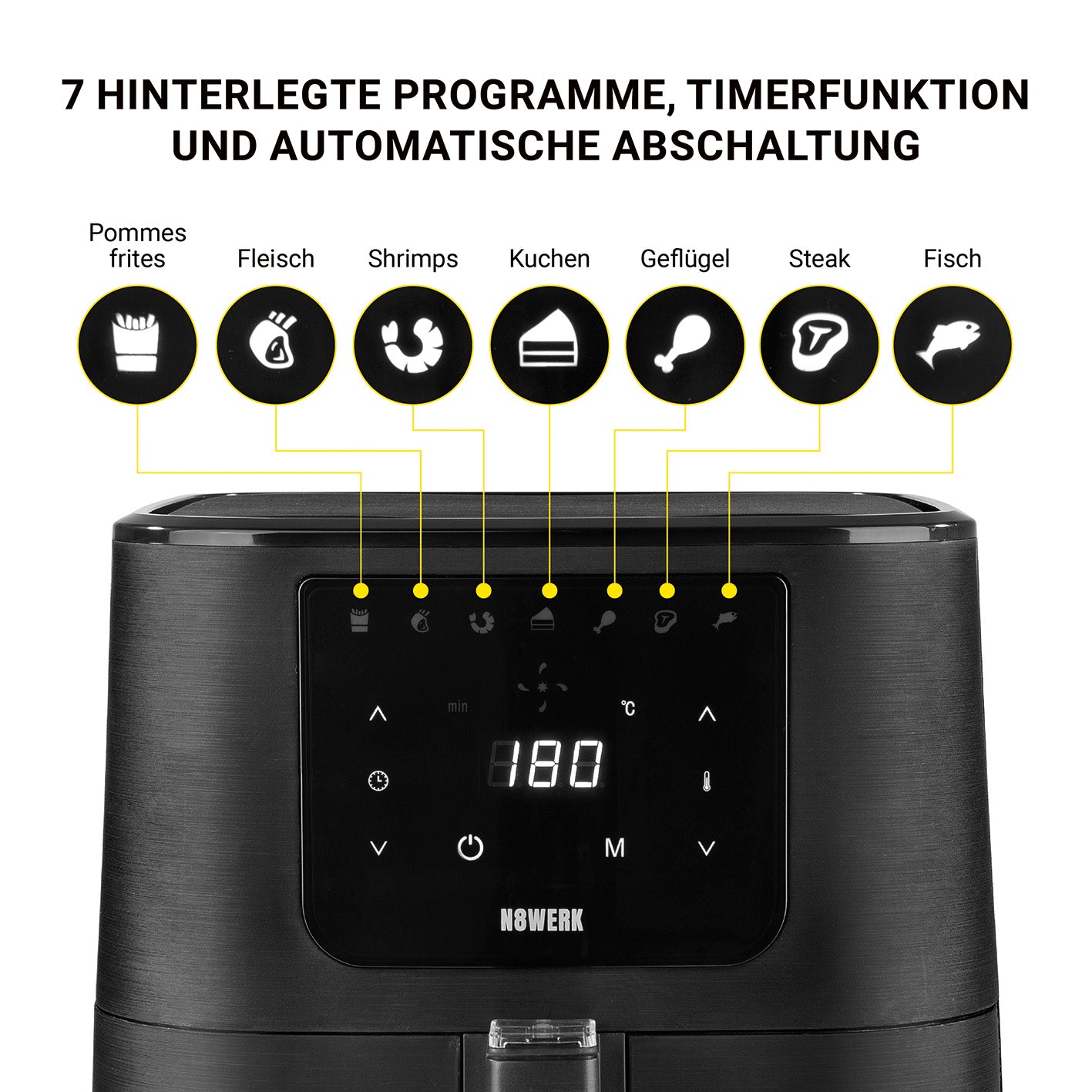 Heißluft-Fritteuse in der Midnight Edition