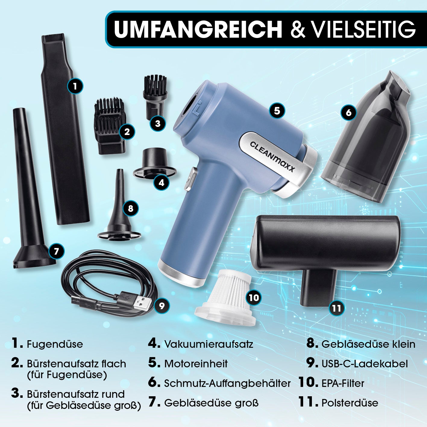 2in1-Akkusauger