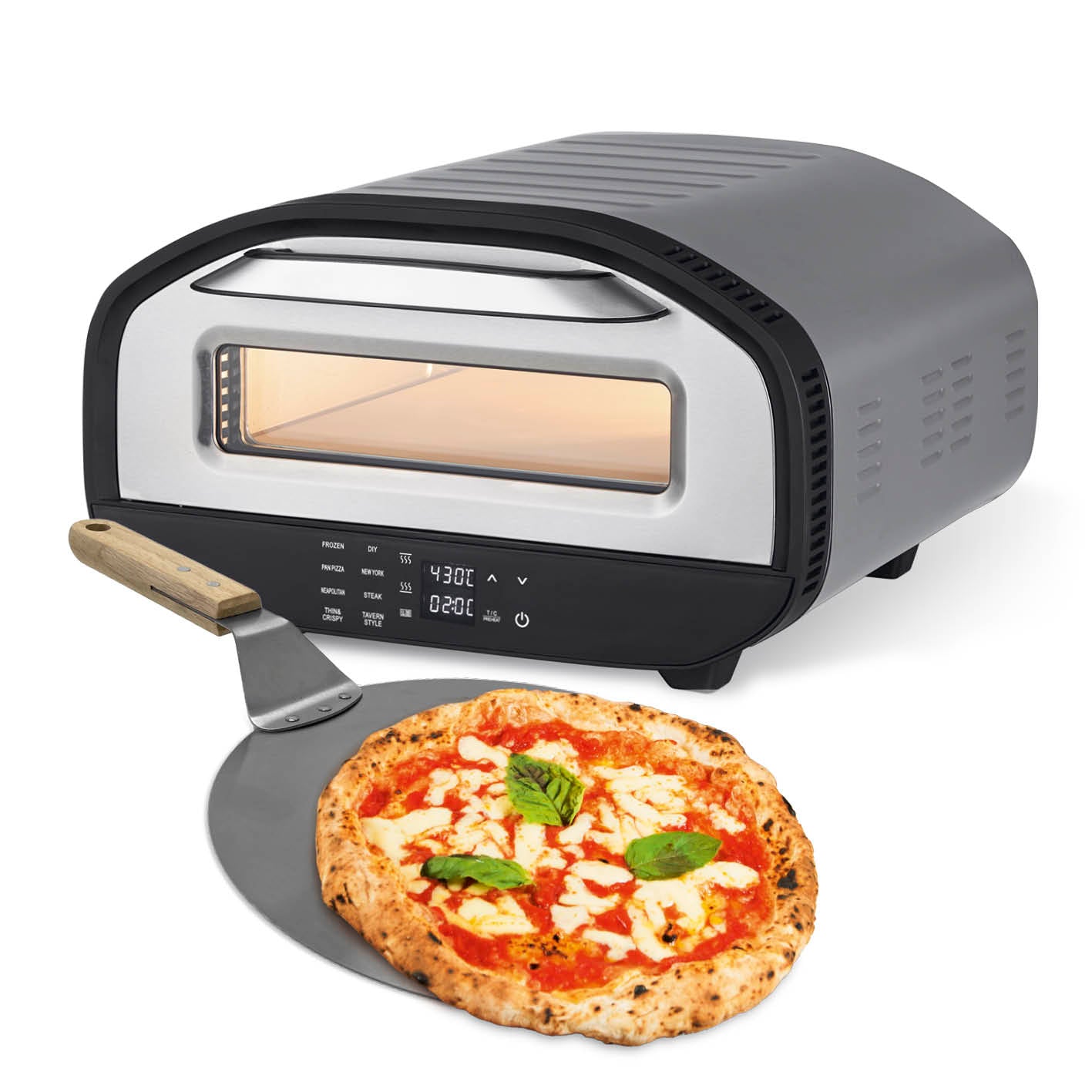 Elektro-Pizzaofen mit Pizzaheber