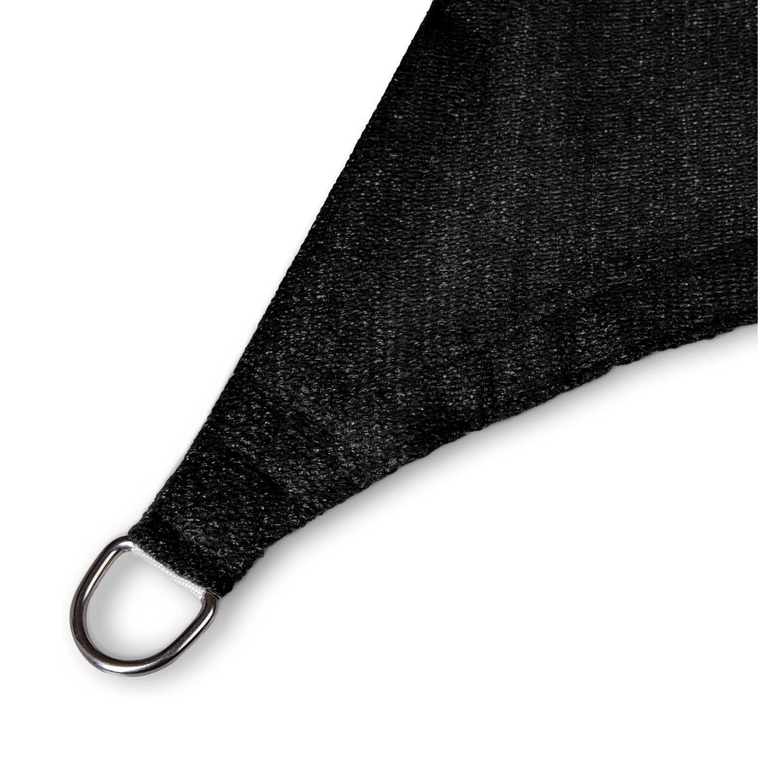 Sonnensegel 100% HDPE mit Stabilisator für UV-Schutz - Rechteck 4 x 5 Meter - Schwarz