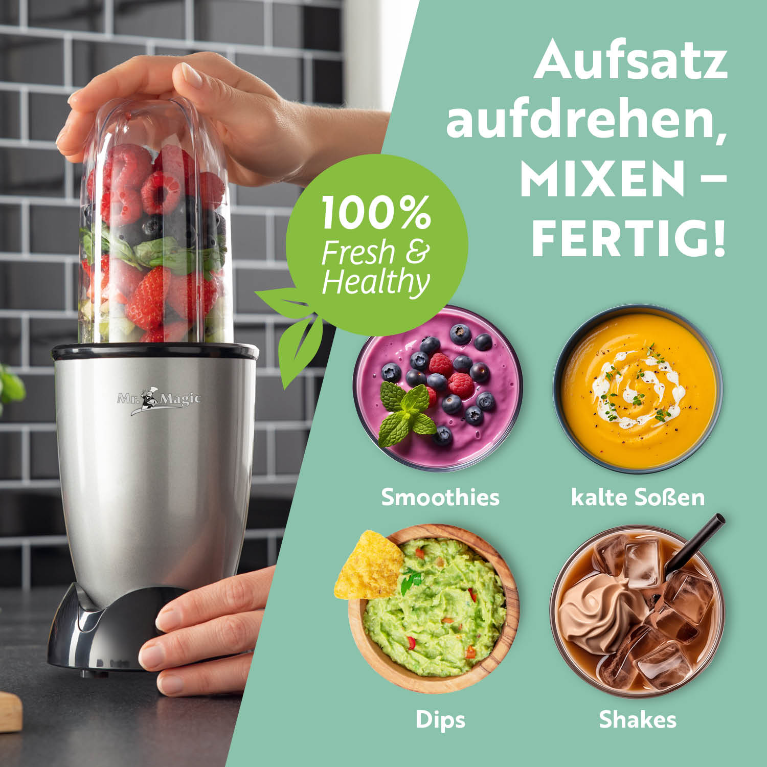 Mr. Magic Mixer - Silber/Schwarz