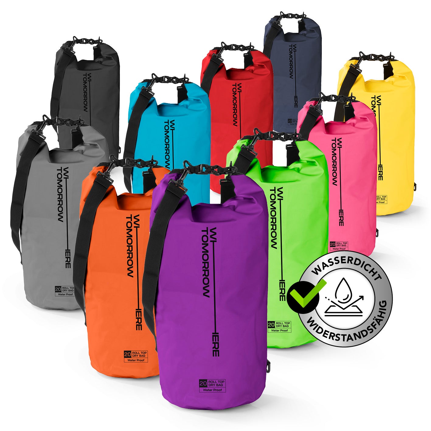 Dry Bag 20L - Style 02 - Lila
