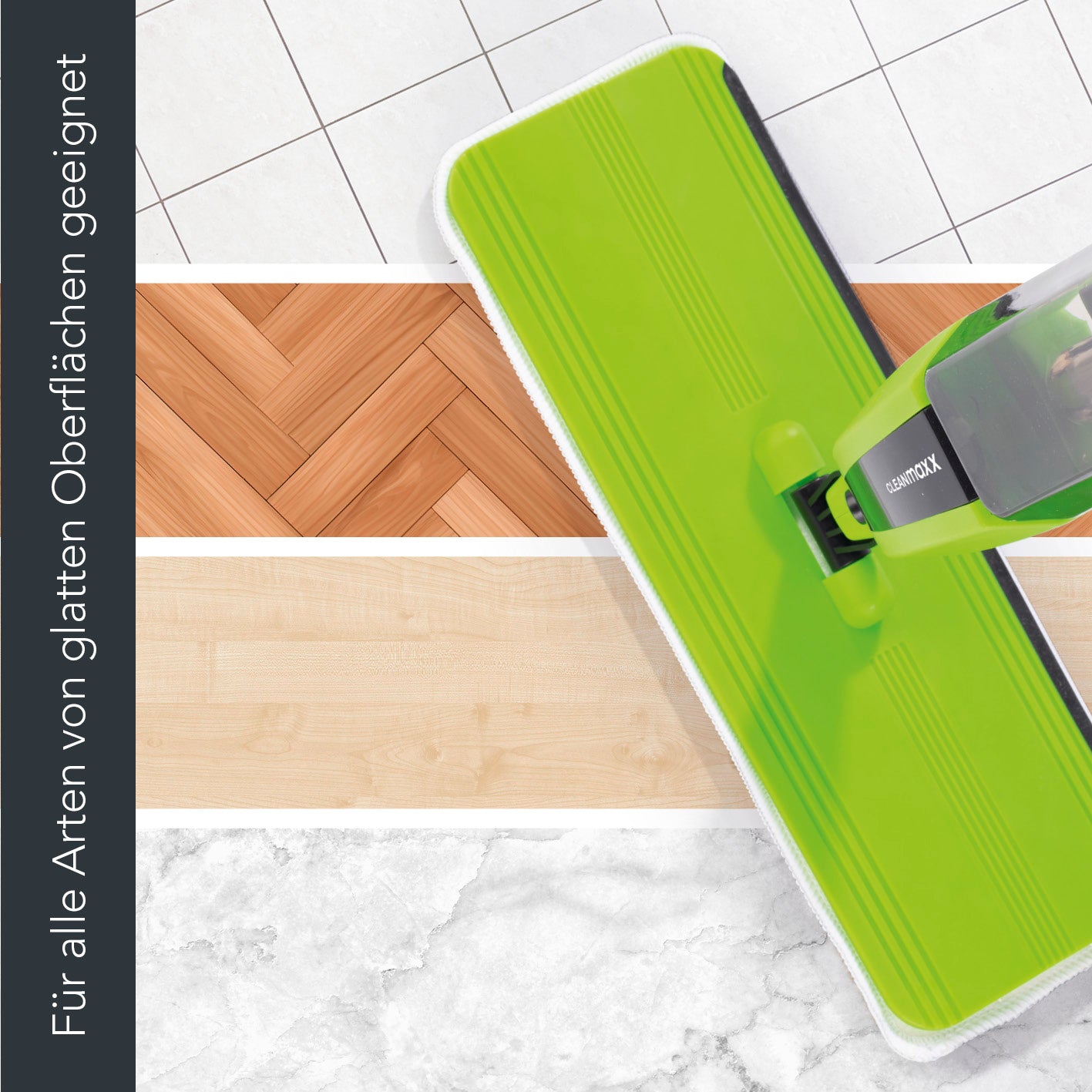 Spray-Mopp - limegreen/schwarz