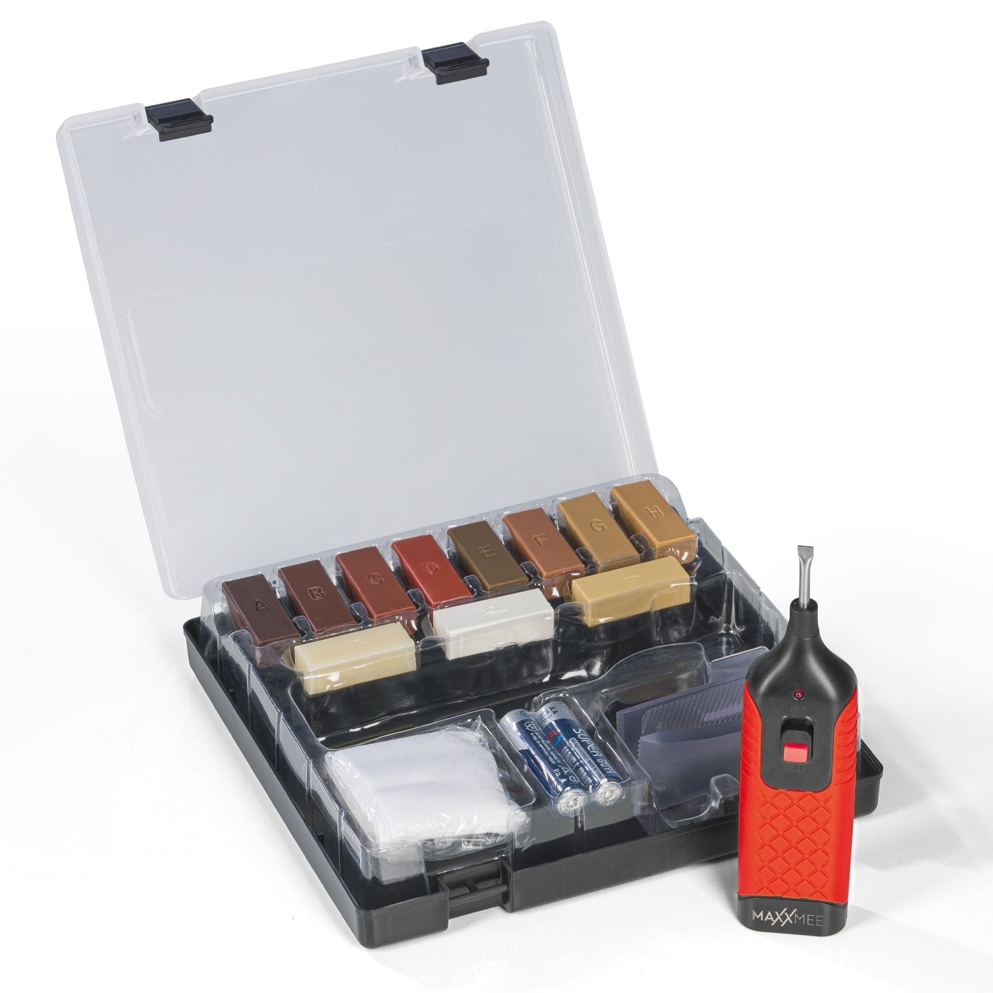 MAXXMEE Reparatur-Set Laminat & Parkett - 11 Wachsfarben