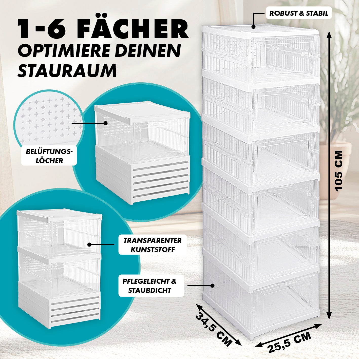 Faltbares Schuhregal