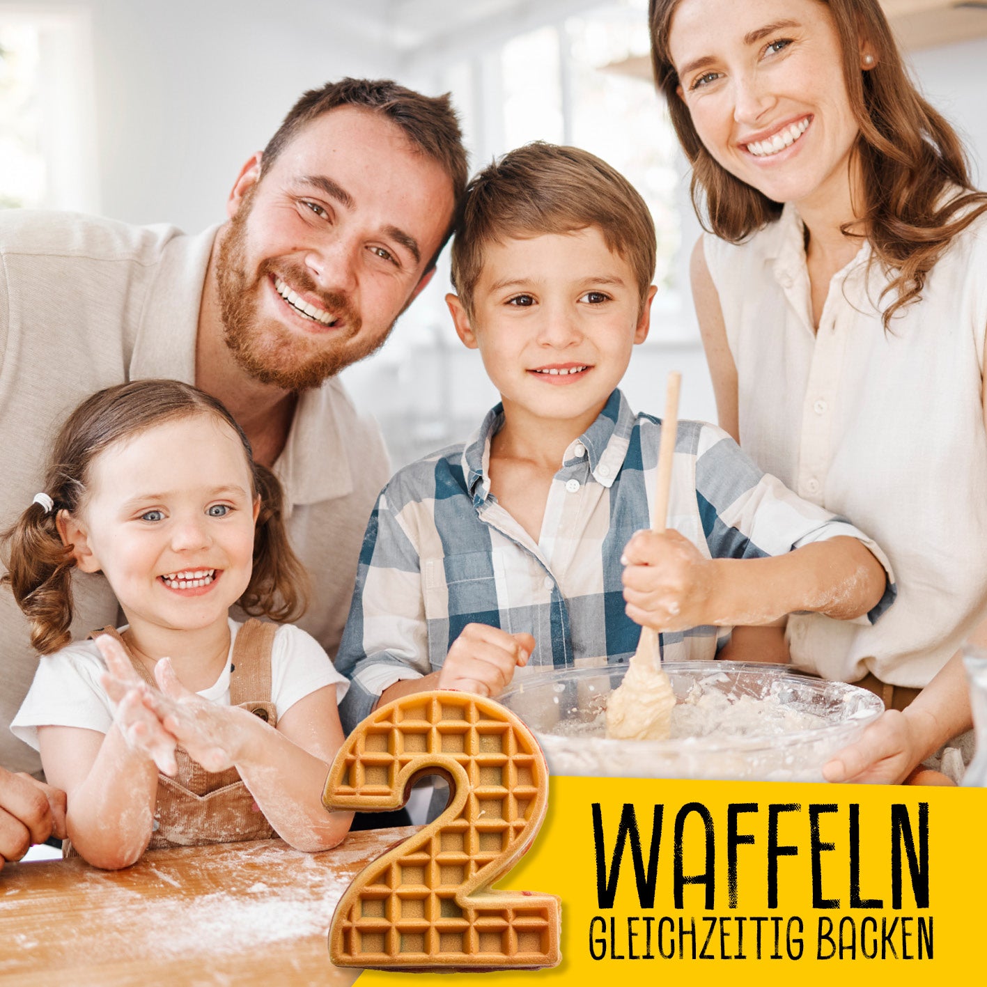 Waffeleisen für Belgische Waffeln