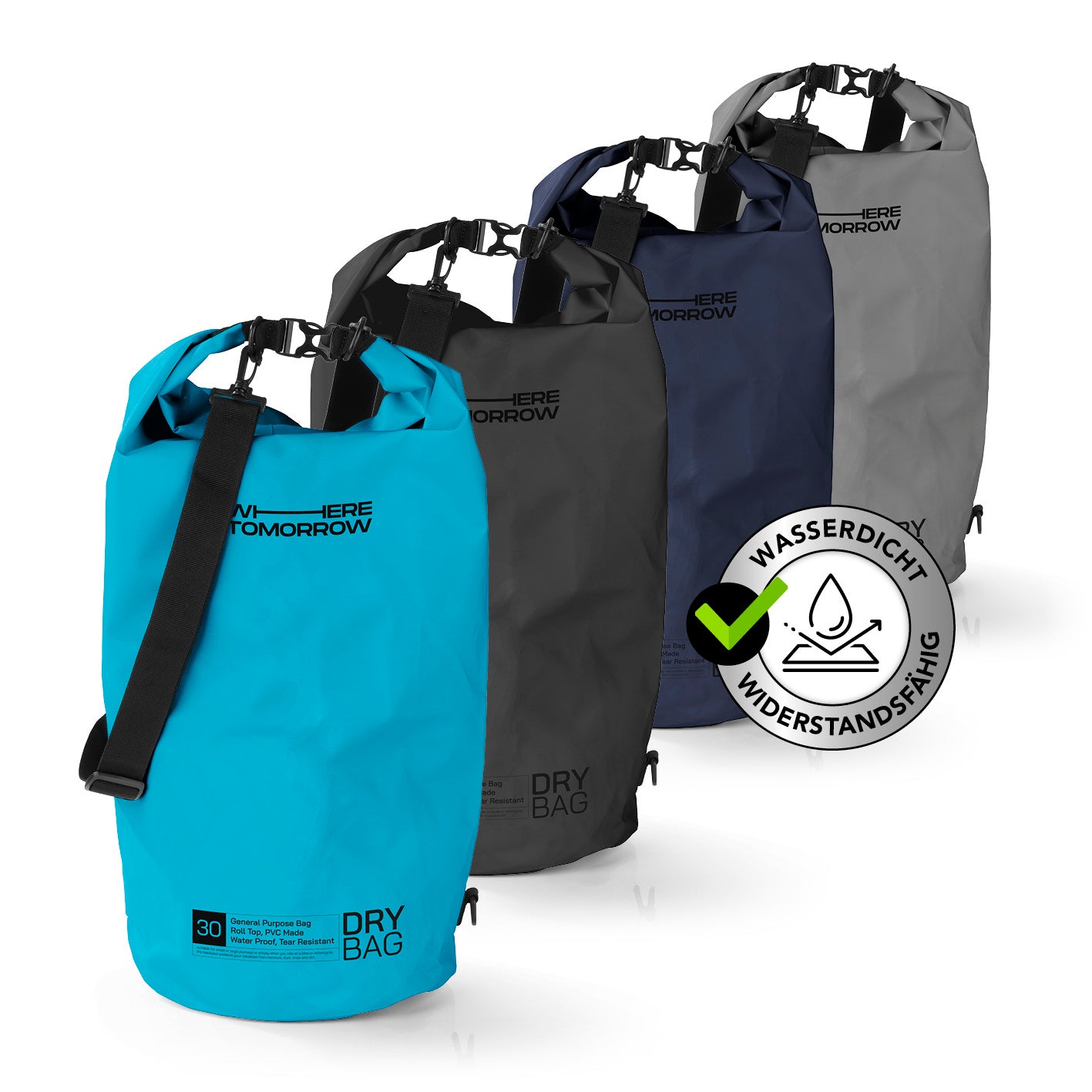 Dry Bag 30L - Style 01 - Himmelblau
