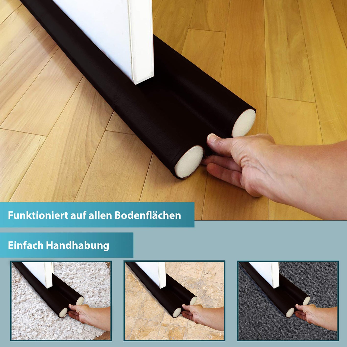 Zugluftstopper für Türen 2er-Set