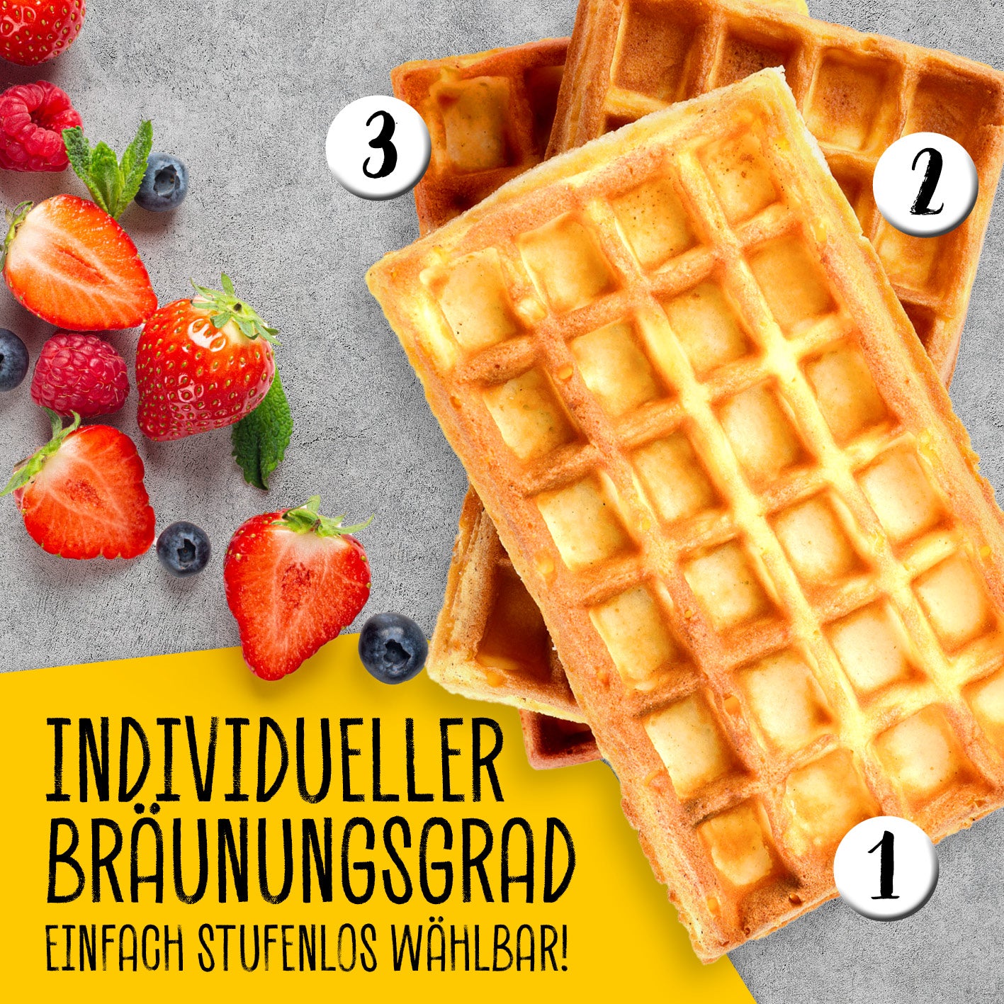 Waffeleisen für Belgische Waffeln