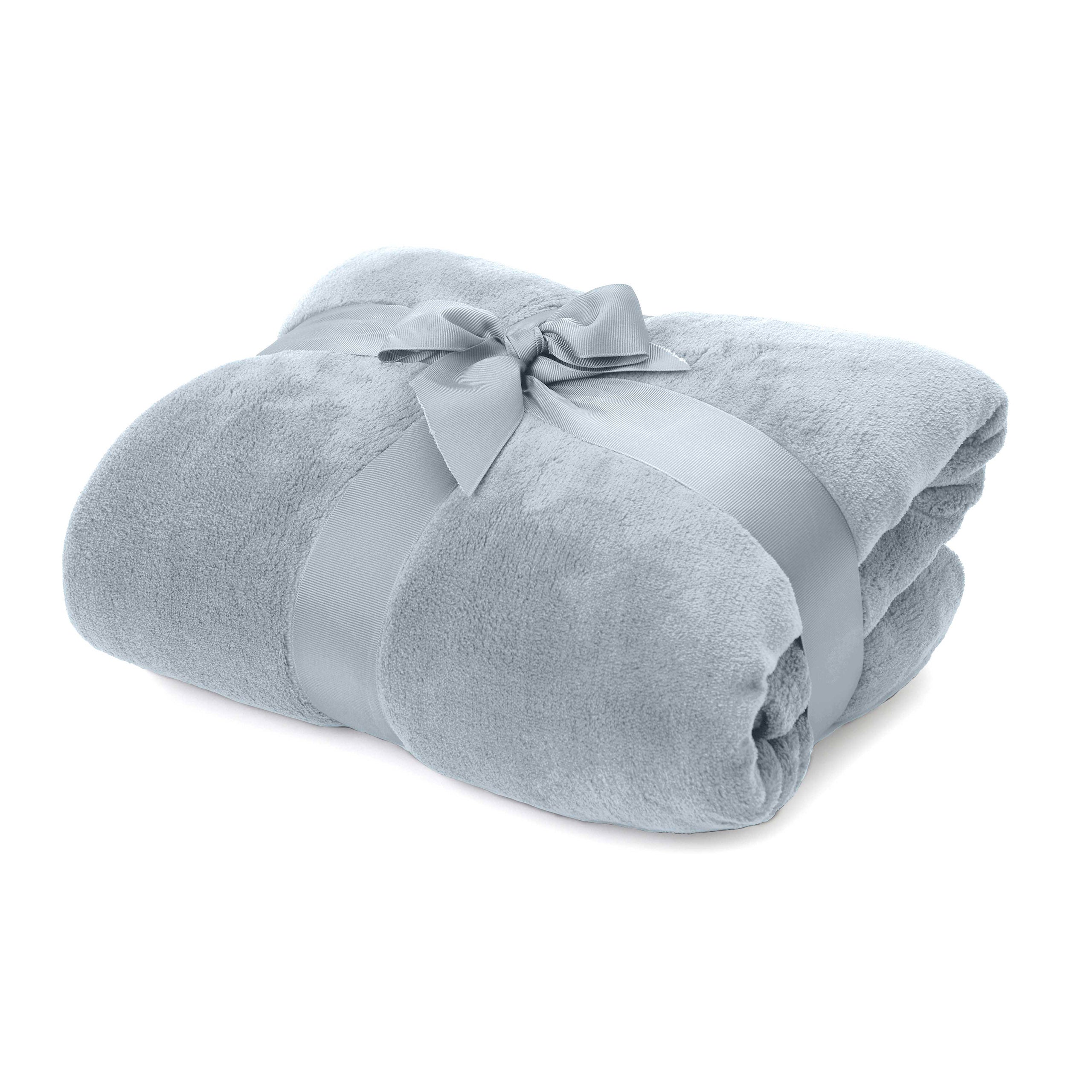 Kuscheldecke - 150x200 cm - Sofadecke & Tagesdecke - Hellblau
