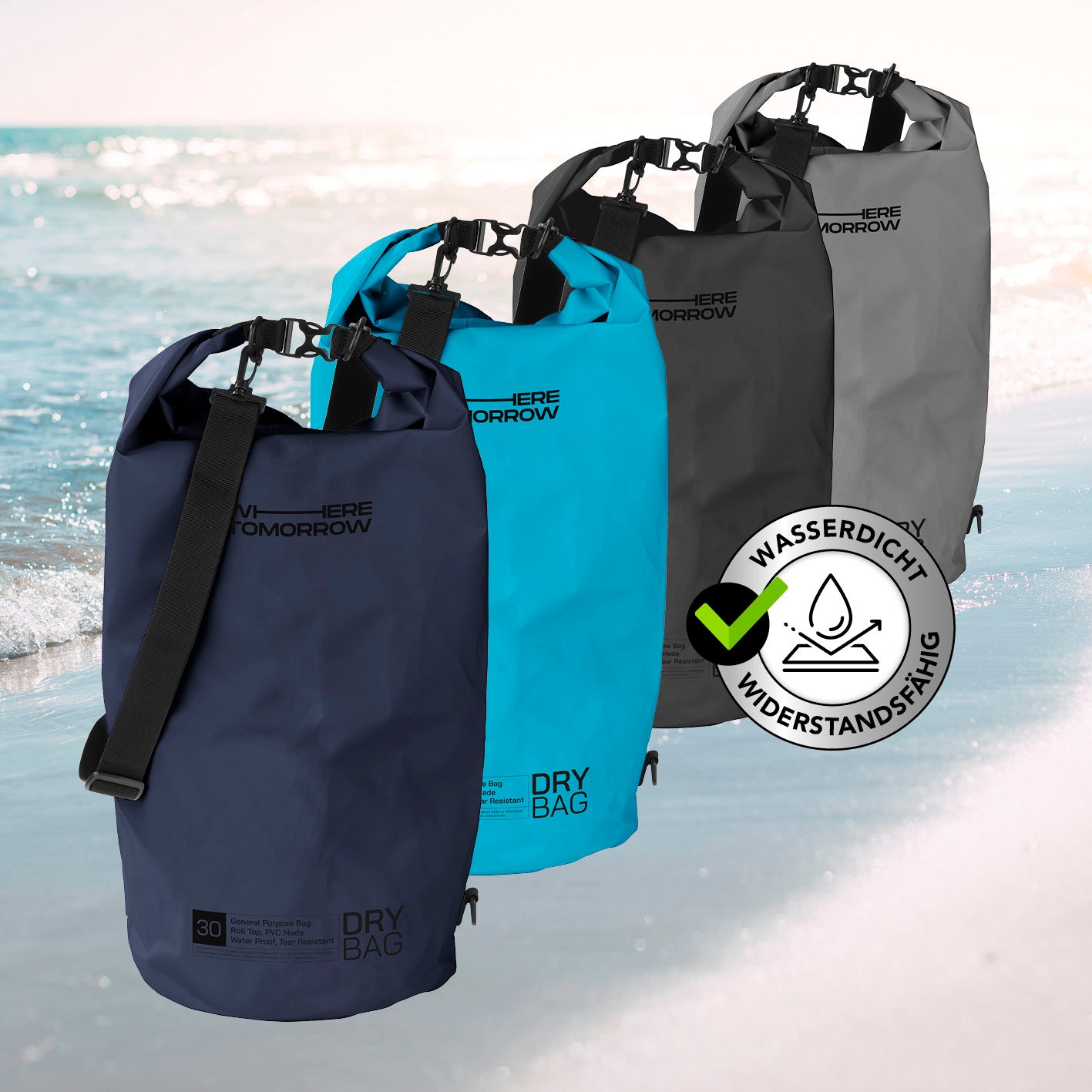 Dry Bag 30L - Style 01 - Dunkelblau
