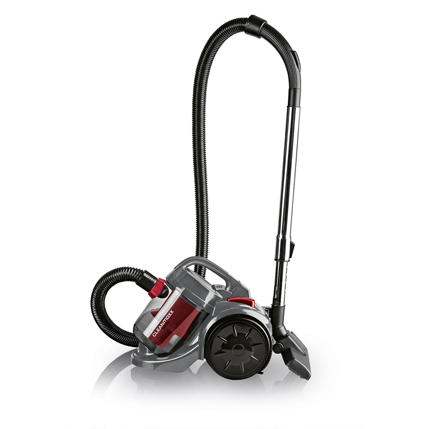 CLEANmaxx Zyklon-Staubsauger 800W schwarz/rot