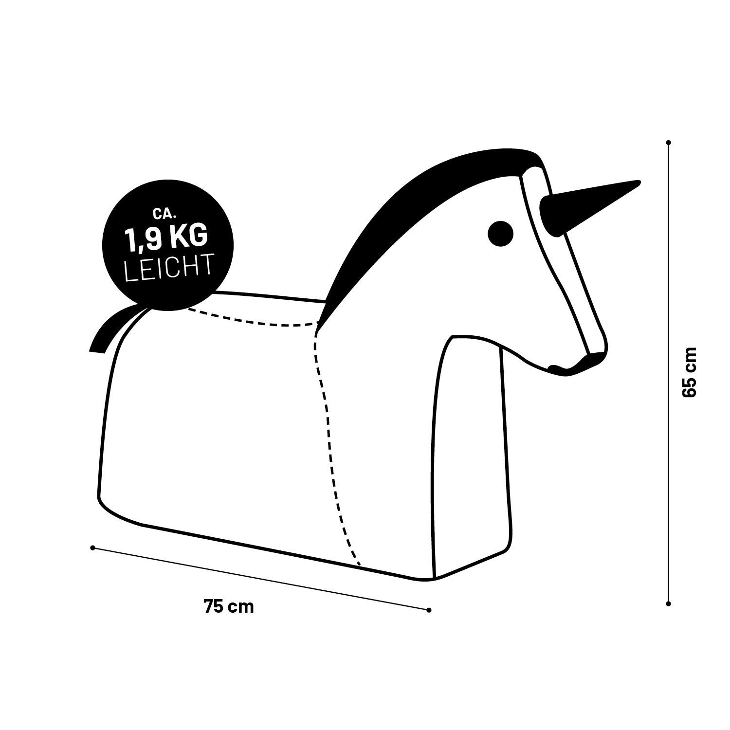Kindersitzsack Animal Line Einhorn (120 L) - indoor & outdoor - Türkis/Pastell Pink