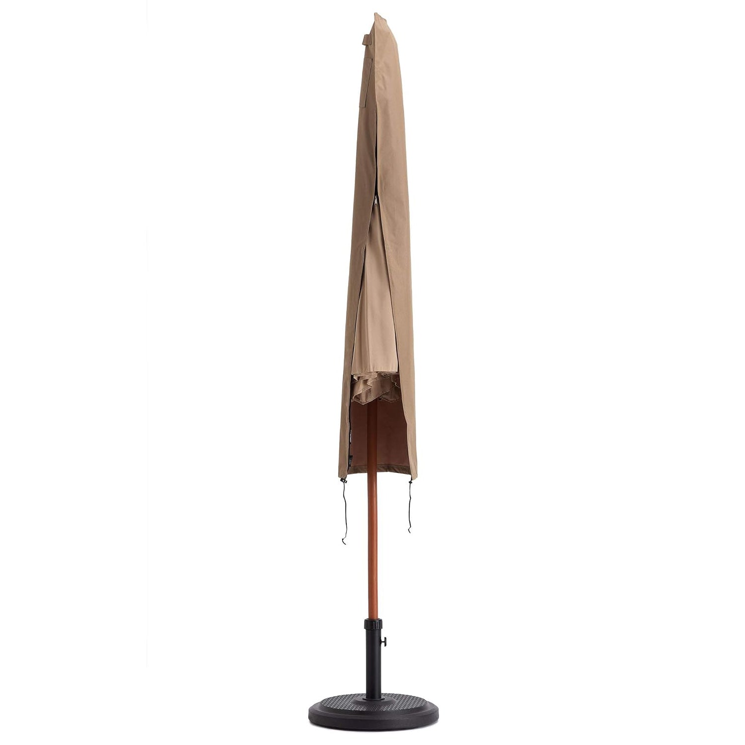 Abdeckung Schutzhülle für Sonnenschirm - 195 x 25/35 cm - Beige