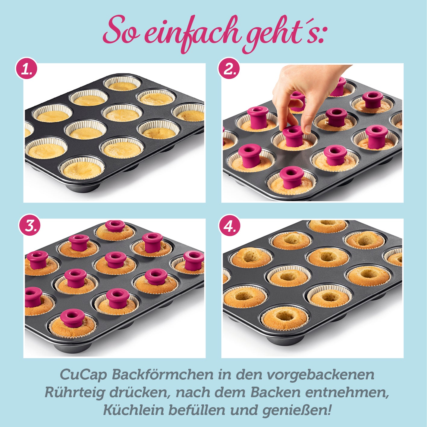CuCap Back-Set für Cupcakes, Muffins & Mehr
