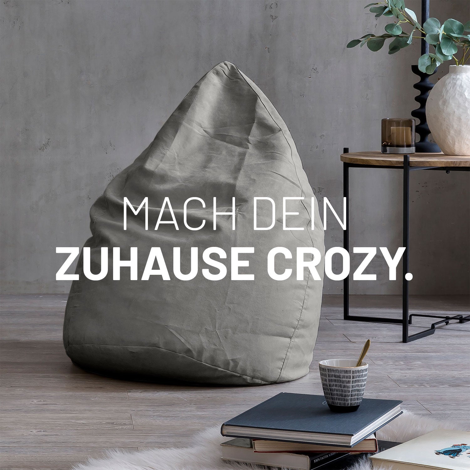 Luxury XL PLUS Sitzsack (220 L) - indoor - Grau