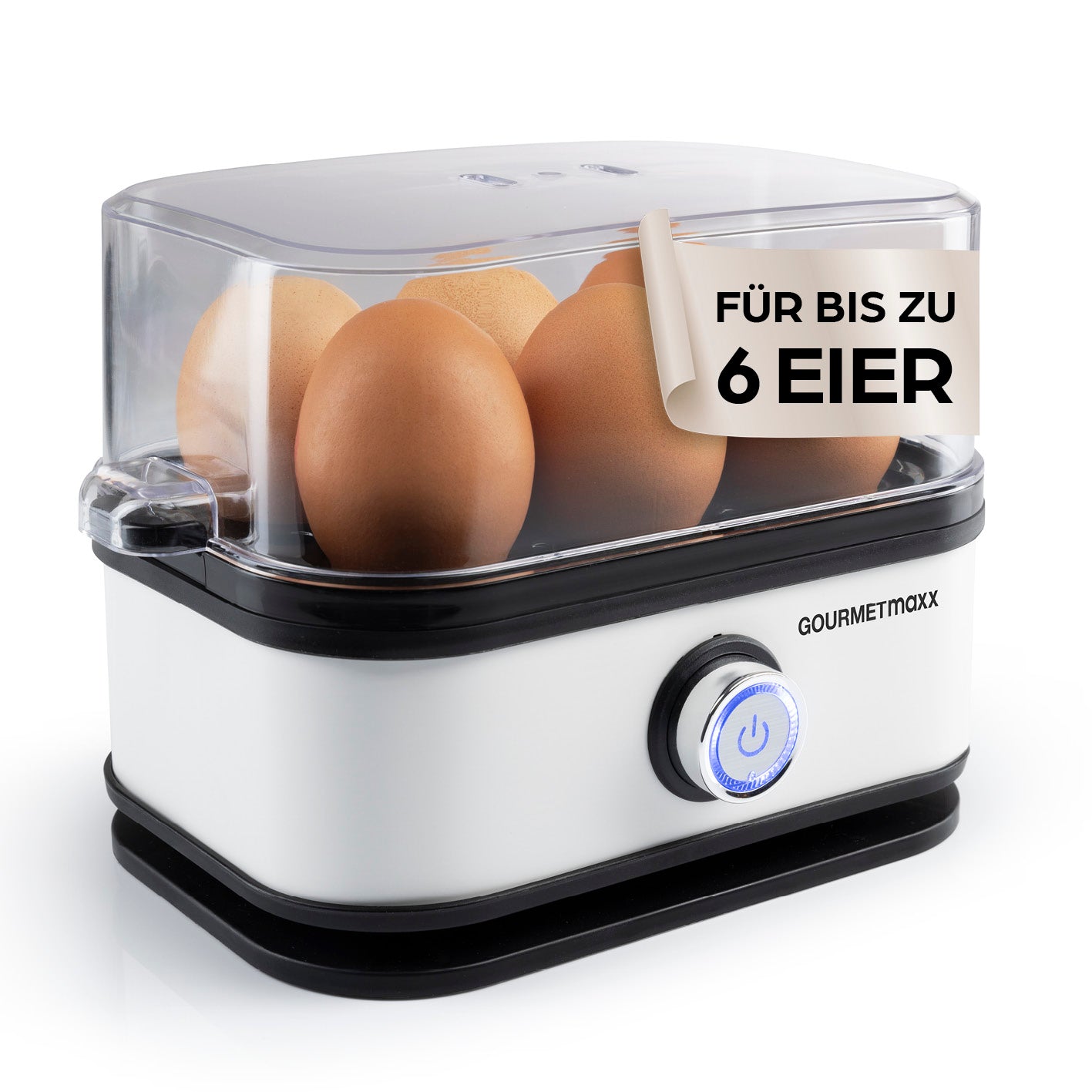 Design-Eierkocher 6 Eier - Weiß