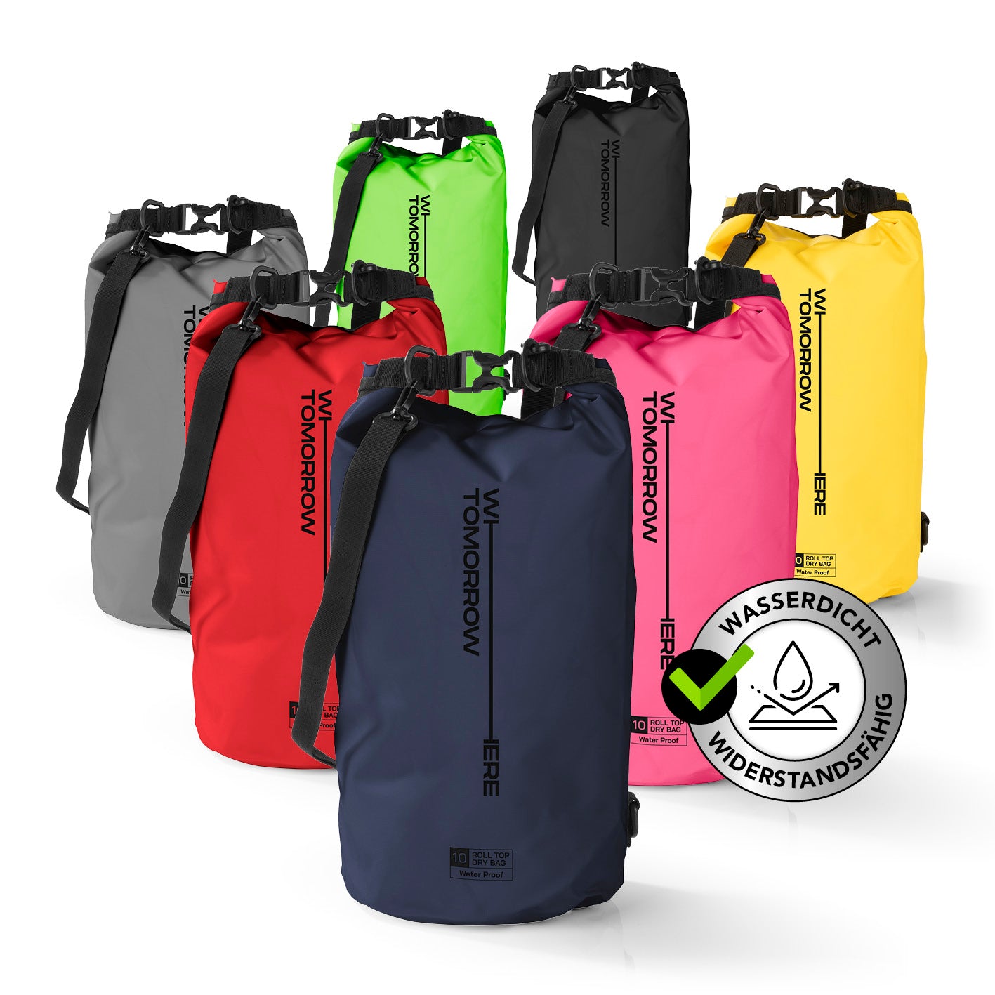 Dry Bag 10L - Style 02 - Dunkelblau