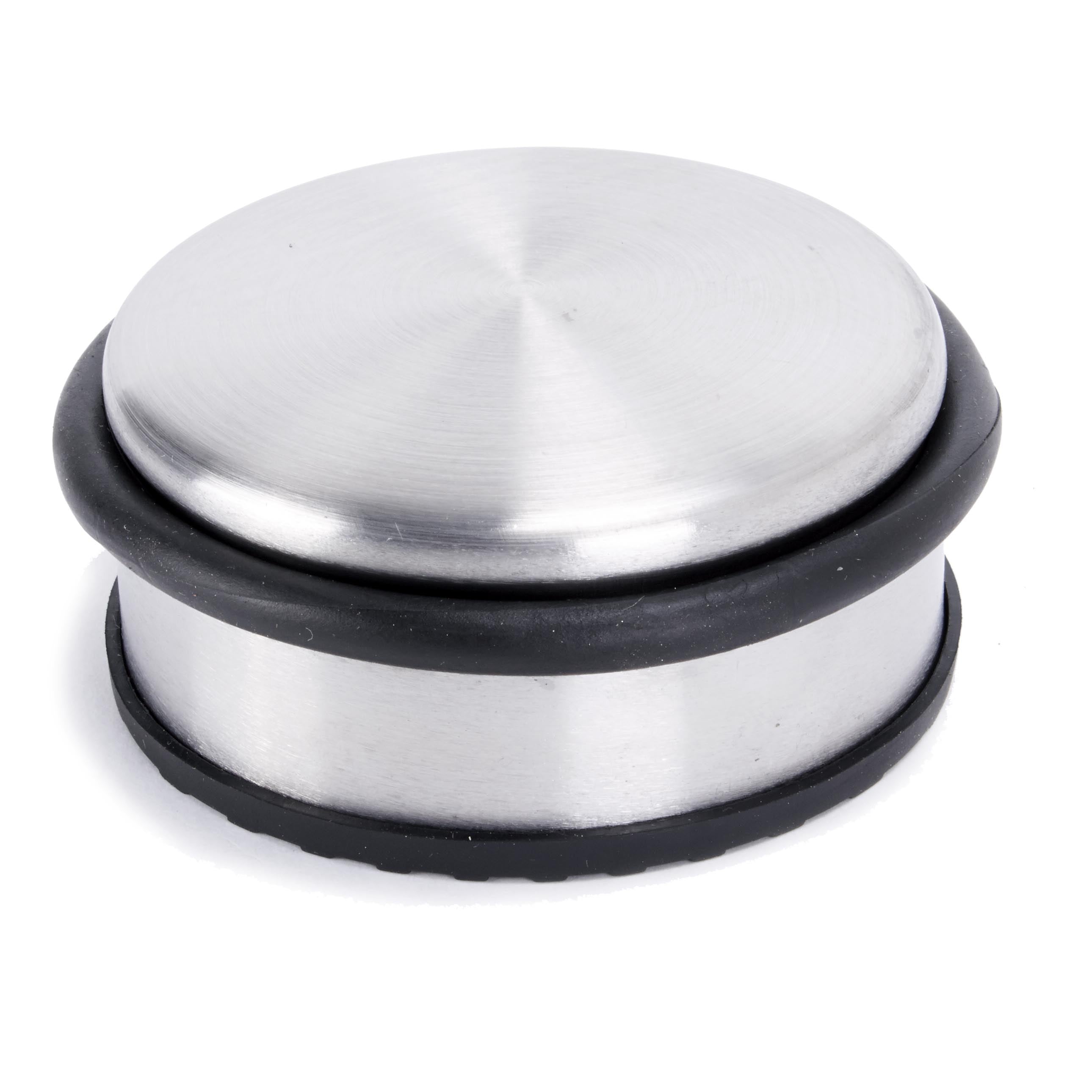 Edelstahl Türstopper Chrom-Design flach - 8 Stück